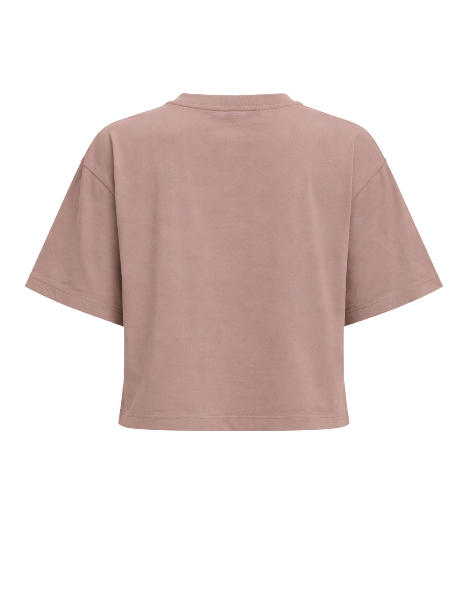 Hevò Morigino Taupe Cotton T-Shirt Women 040 MORIGINO W L700 0807
