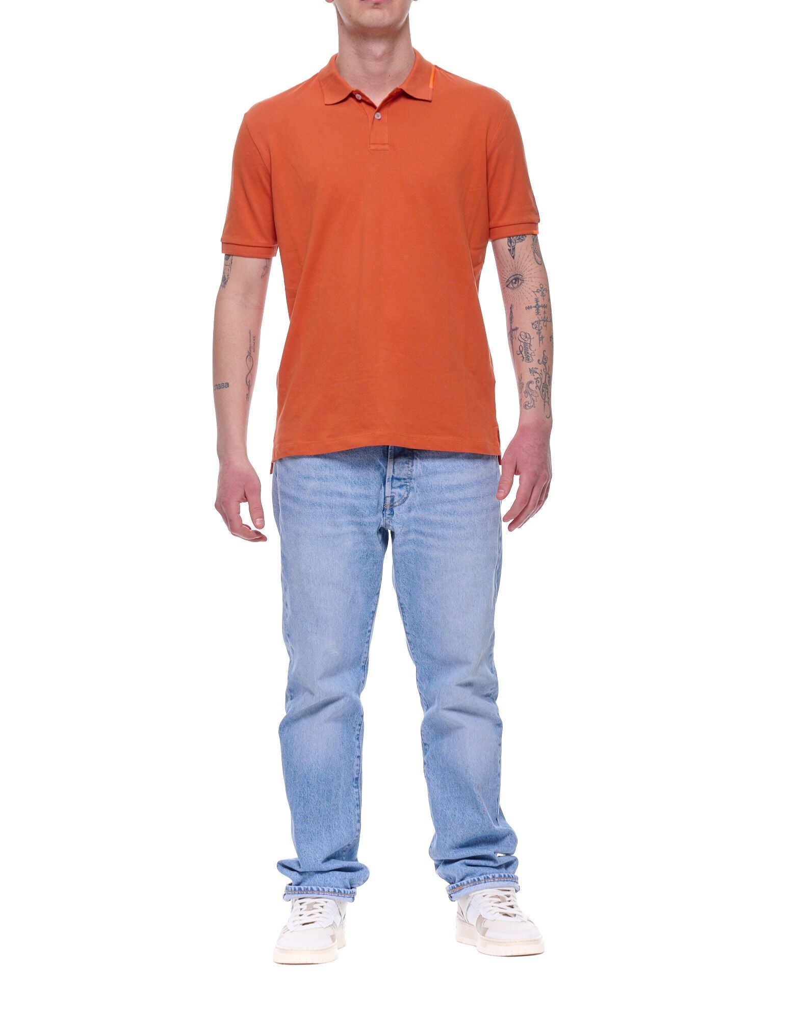 Suns Boards Federico Tag Men’s Stretch Piqué Polo Coccio Regular Fit PLS61008U V4 COCCIO