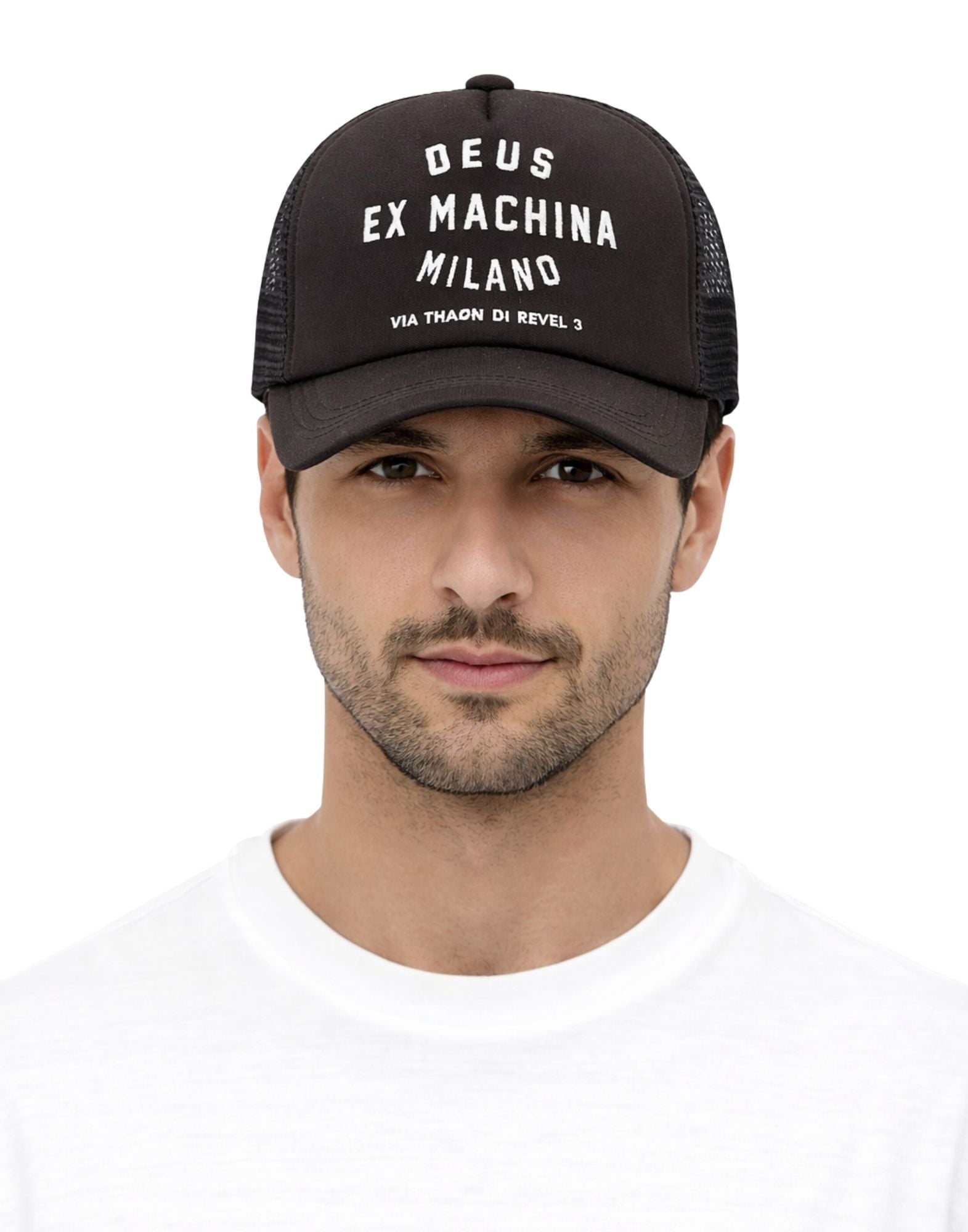 Deus Ex Machina Milano Address Trucker Cap Black Unisex D261MHA132099 MILANO BLACK