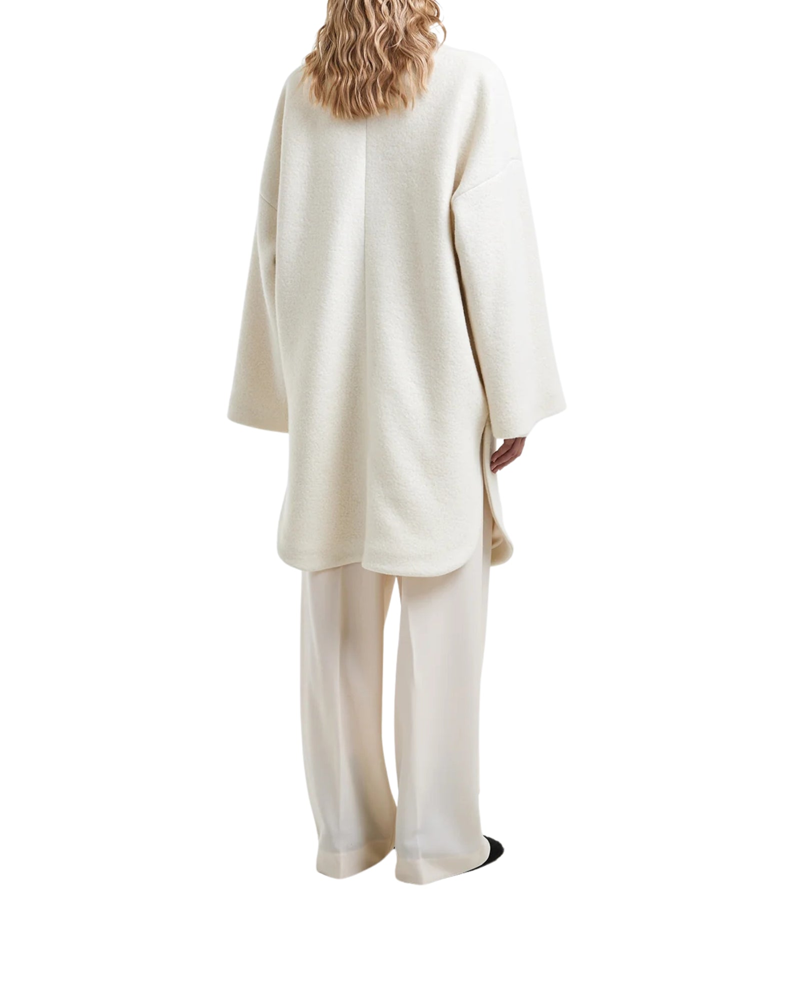 I784 3333 WHITE COAT WOOL MONTELEONE - Cappotti - Hevo