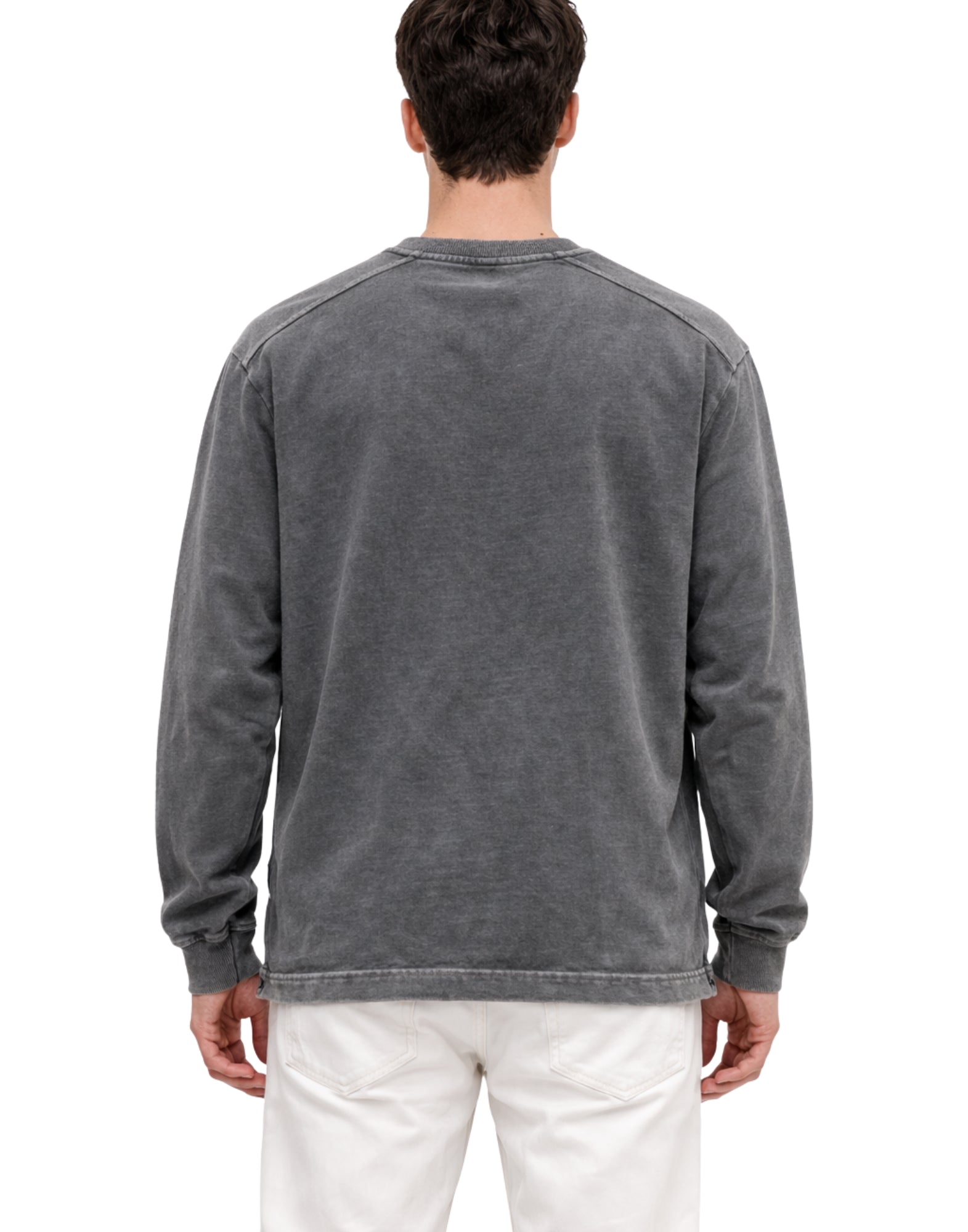 임기. 브래드 티셔츠 현무암 긴 소매 레귤러핏 헤비웨이트 저지 티셔츠 BASALT