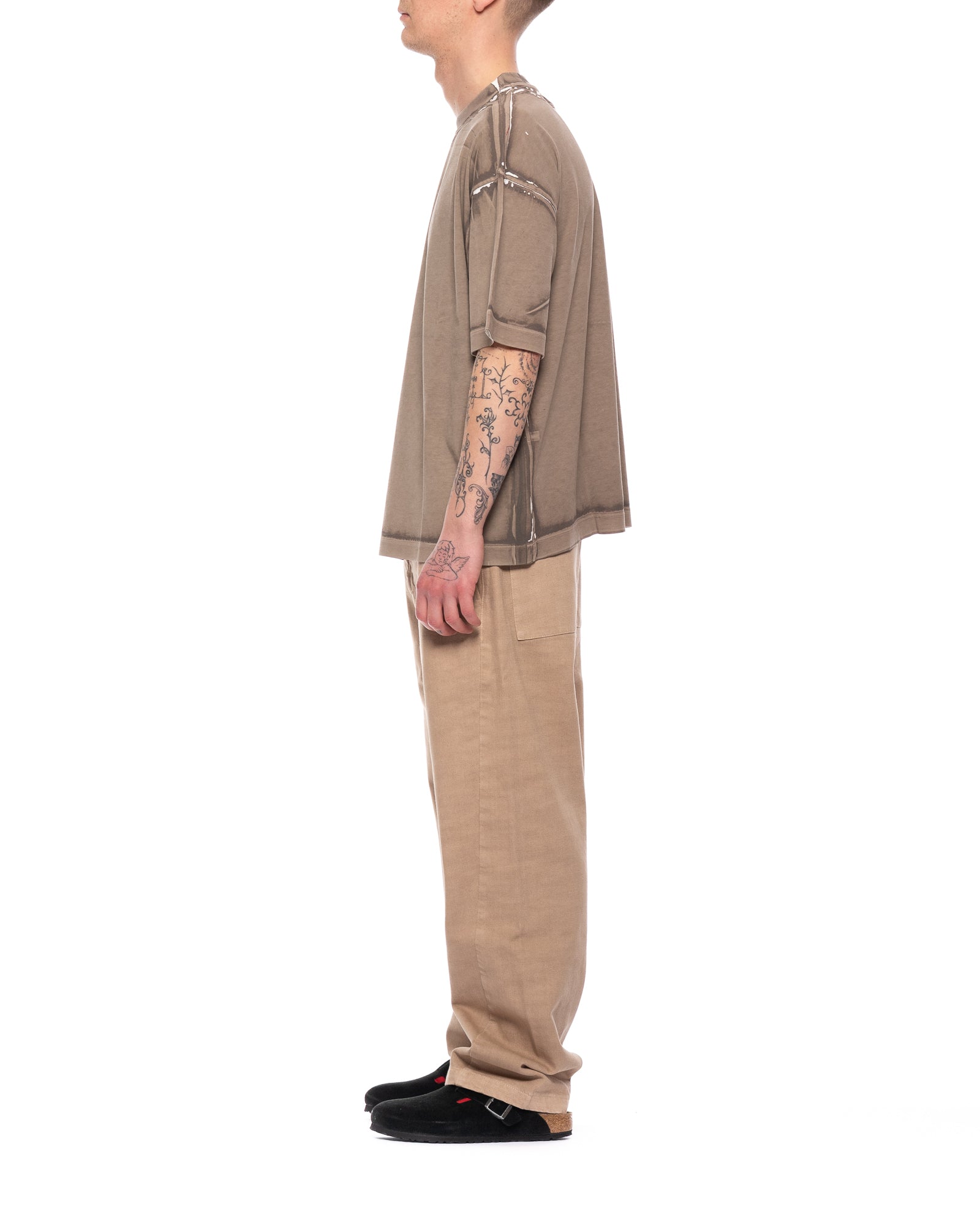 T-Shirt Man 13DP10060110723 Costa Übergroße Dove Grey Paura