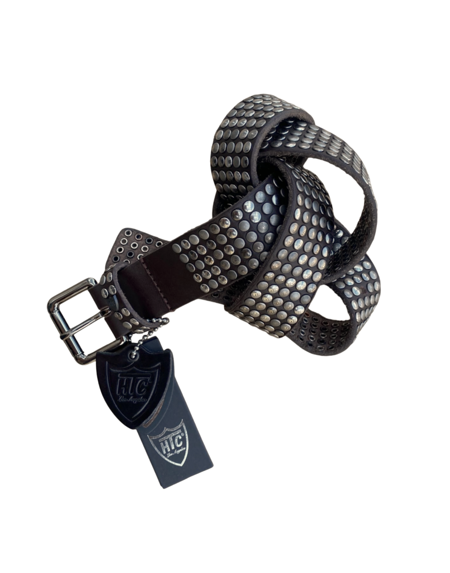 Belt unisex | 5000 STUDS BELT I025 BROWN | HTC Belt unisex | 5000 STUDS BELT I025 BROWN | HTC