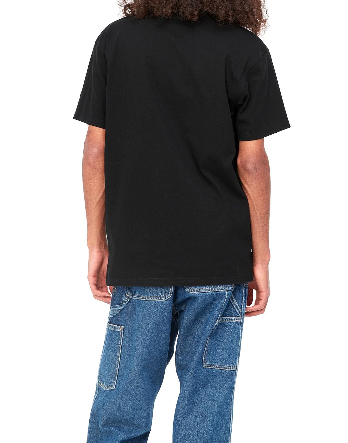Carhartt WIP S/S American Script T-Shirt in Black I029956 AMERICAN SCRIPT BLACK
