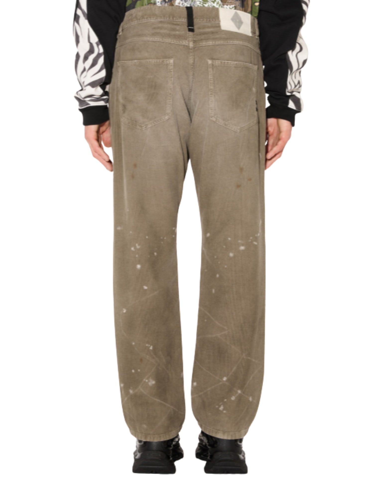 AMU010P3953018 C0504 Schlammgrau Hosen - Pantaloni - Amish