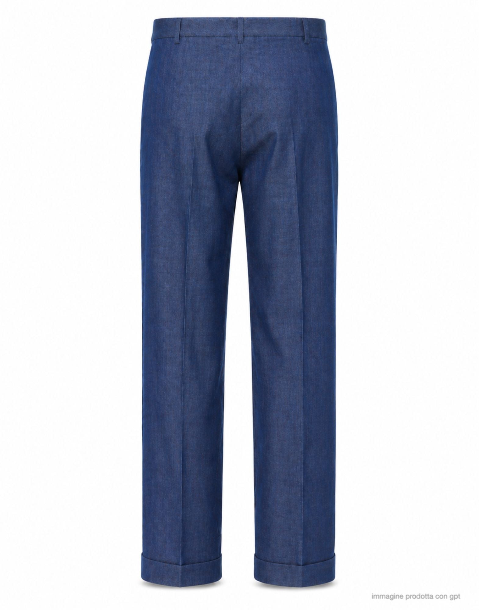 Telacruda Uniform Pleat Chino Pantalones plisados de corte recto para hombre con dobladillo vuelto TNPT0006-DE0053 LAV2625