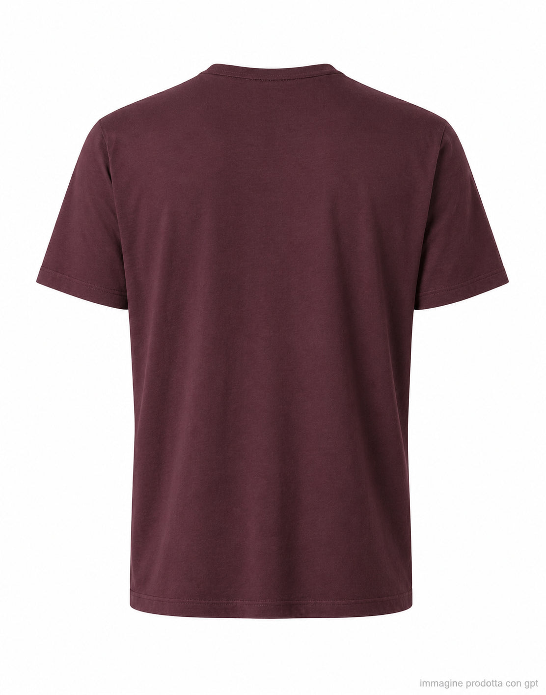 S/S crew neck Dark plum