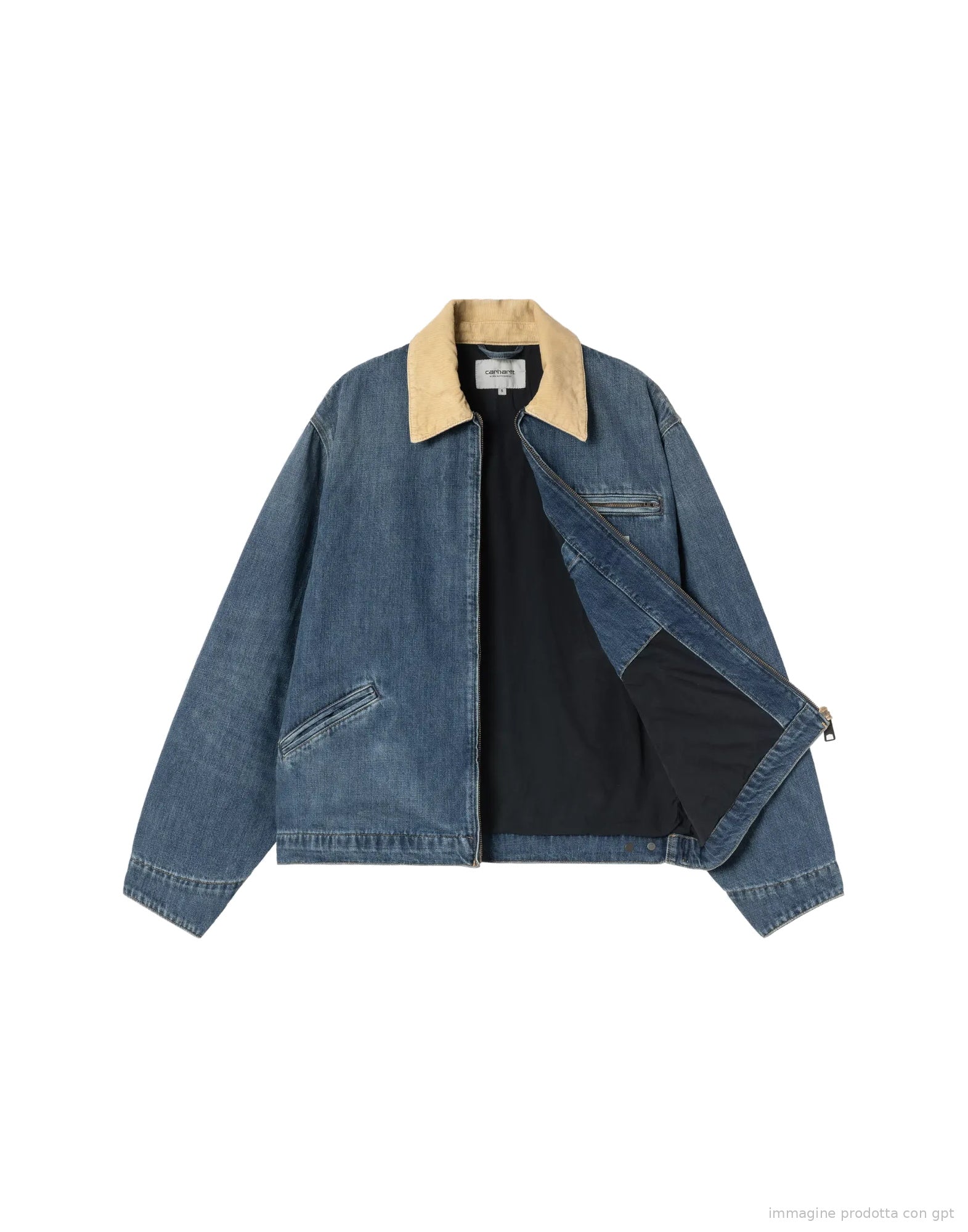 OG Detroit Jacket Blue / Dusty H Brown dark used wash