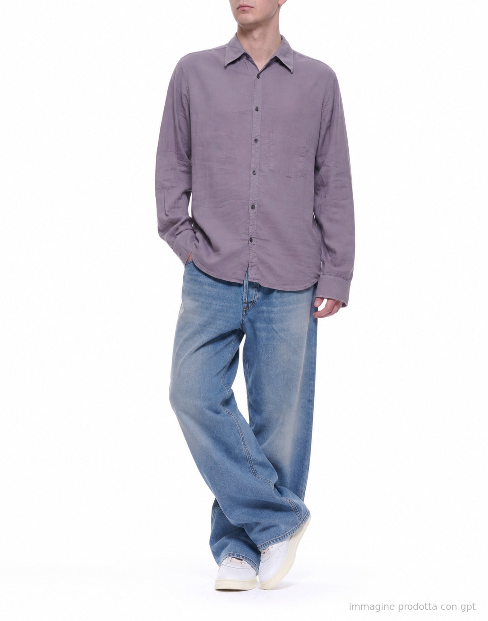 Cellar Door Sid Grey Cotton Casual Shirt for Men 150669 F308 46 GREY