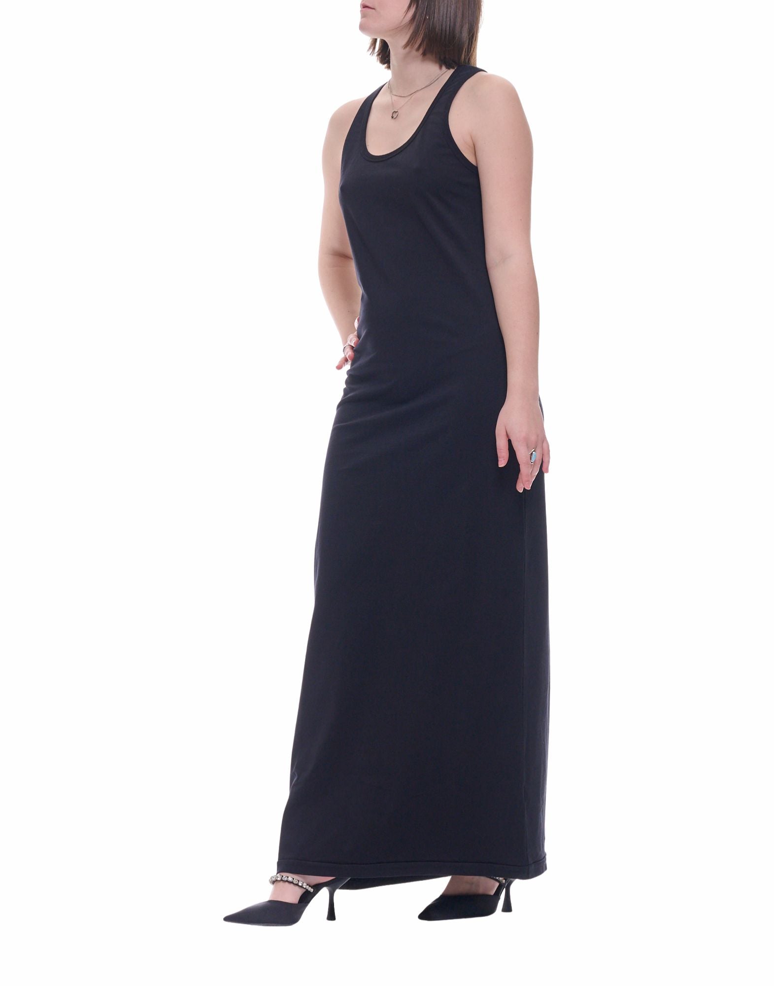 Atomofactory Jan Long Dress Cotton Black Sleeveless Women PE26AFD29 03 BLACK