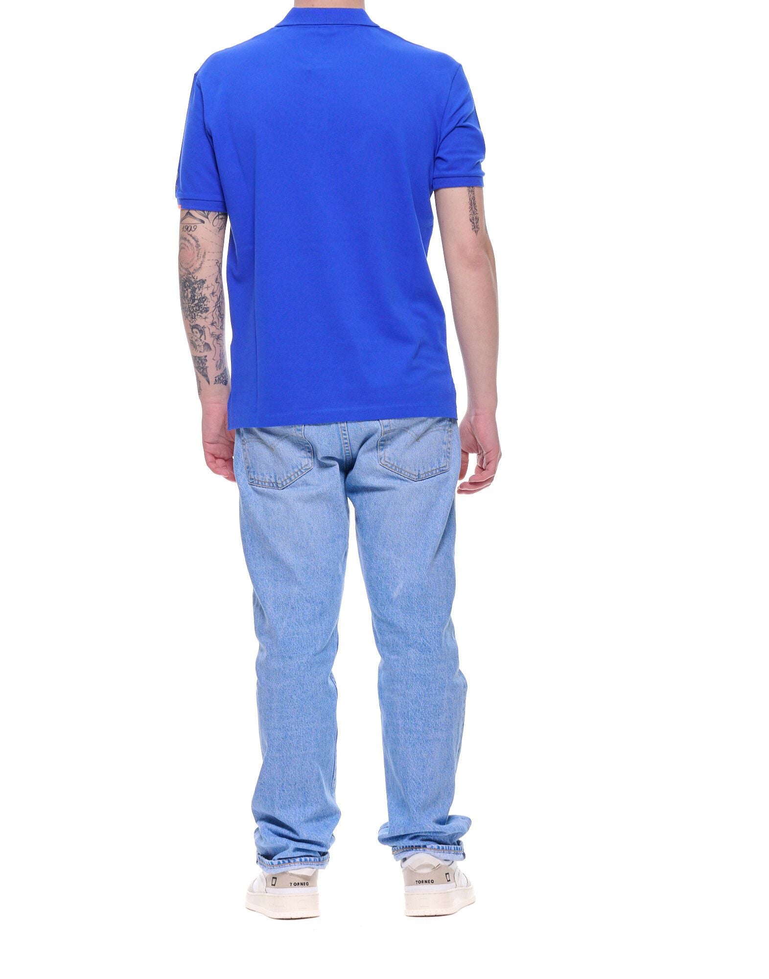 Suns Boards Federico Tag Men’s Stretch Piqué Polo China Blue Regular Fit PLS61008U V14 CHINA BLUE