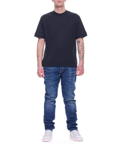 Entre Amis Men’s Slim Fit Cotton Jeans Blue Made in Italy 8212 206L02