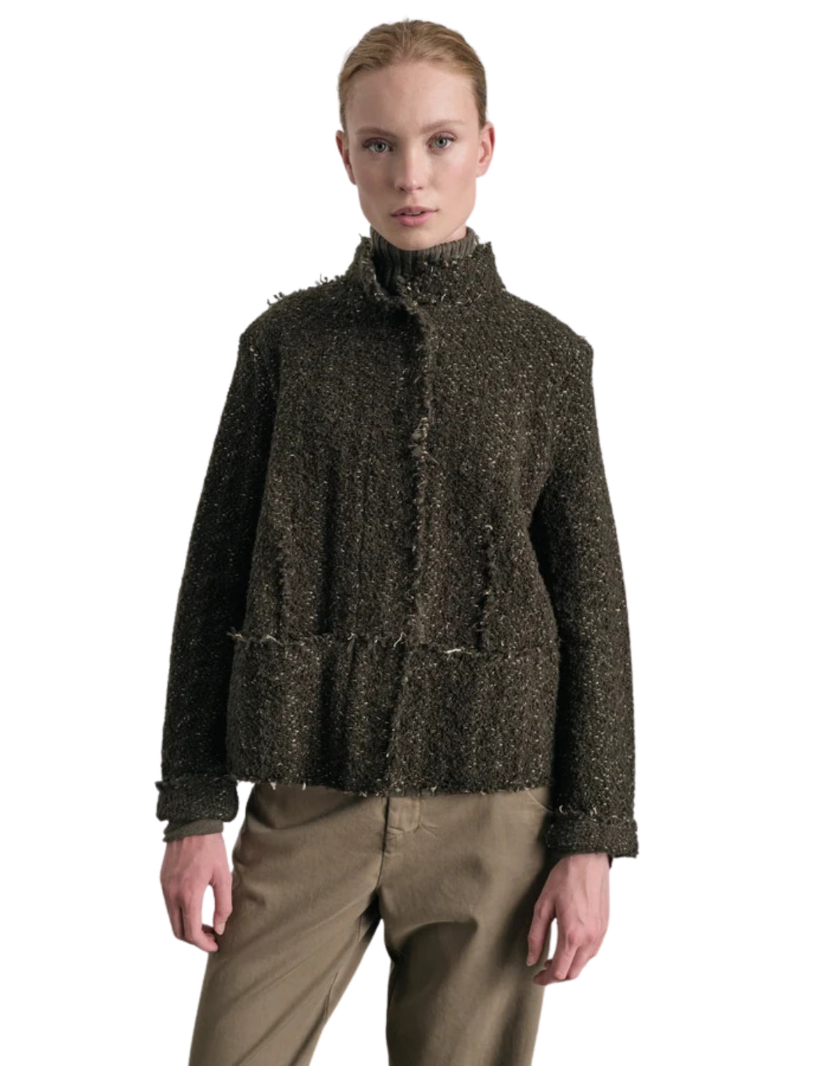 Crop Jacket Dark Green