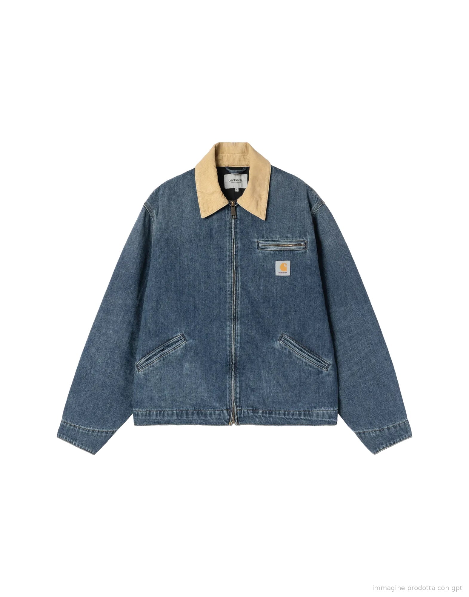 OG Detroit Jacket Blue / Dusty H Brown dark used wash