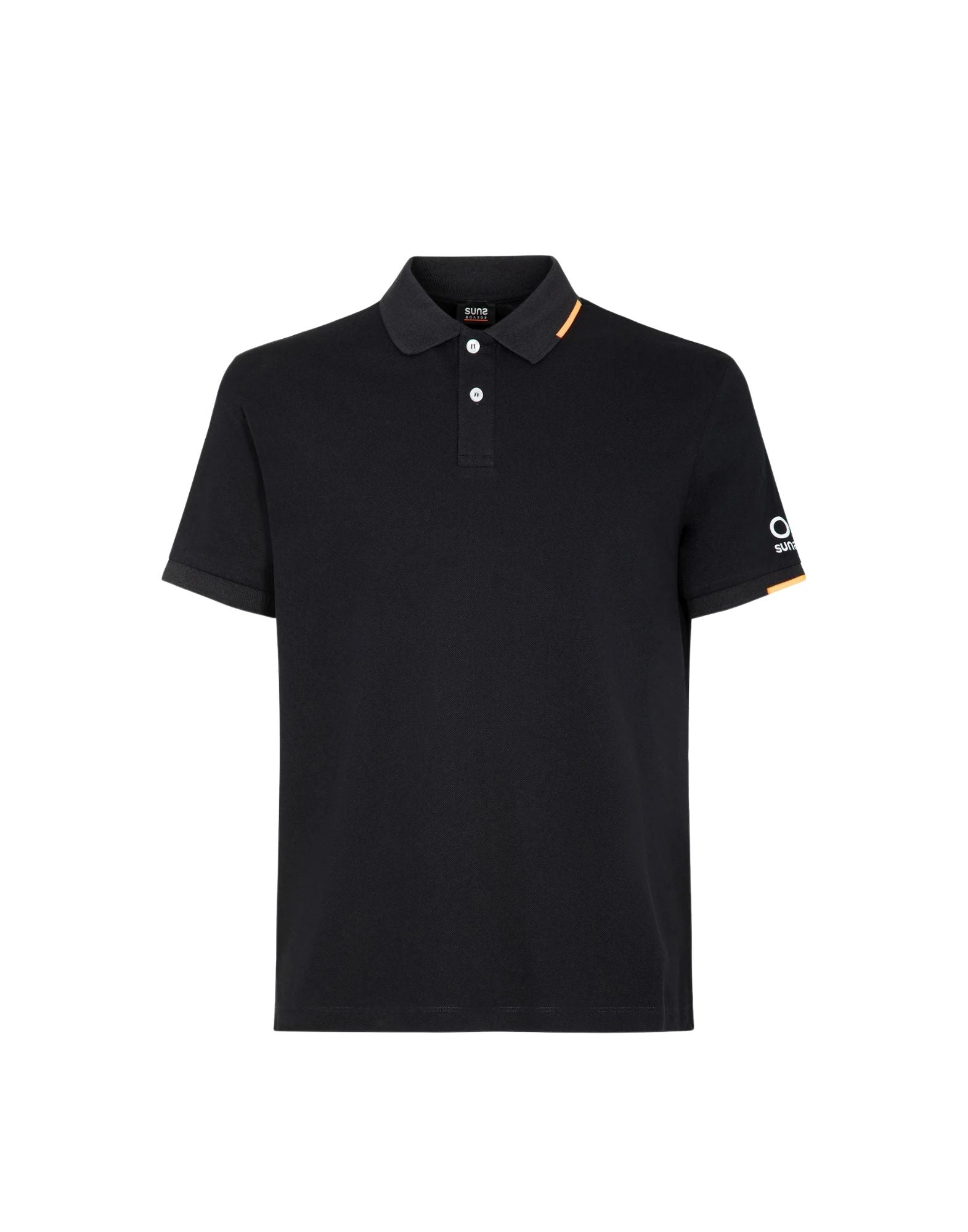 Suns Boards Federico Tag Men’s Stretch Piqué Polo Black Regular Fit PLS61008U V13 BLACK