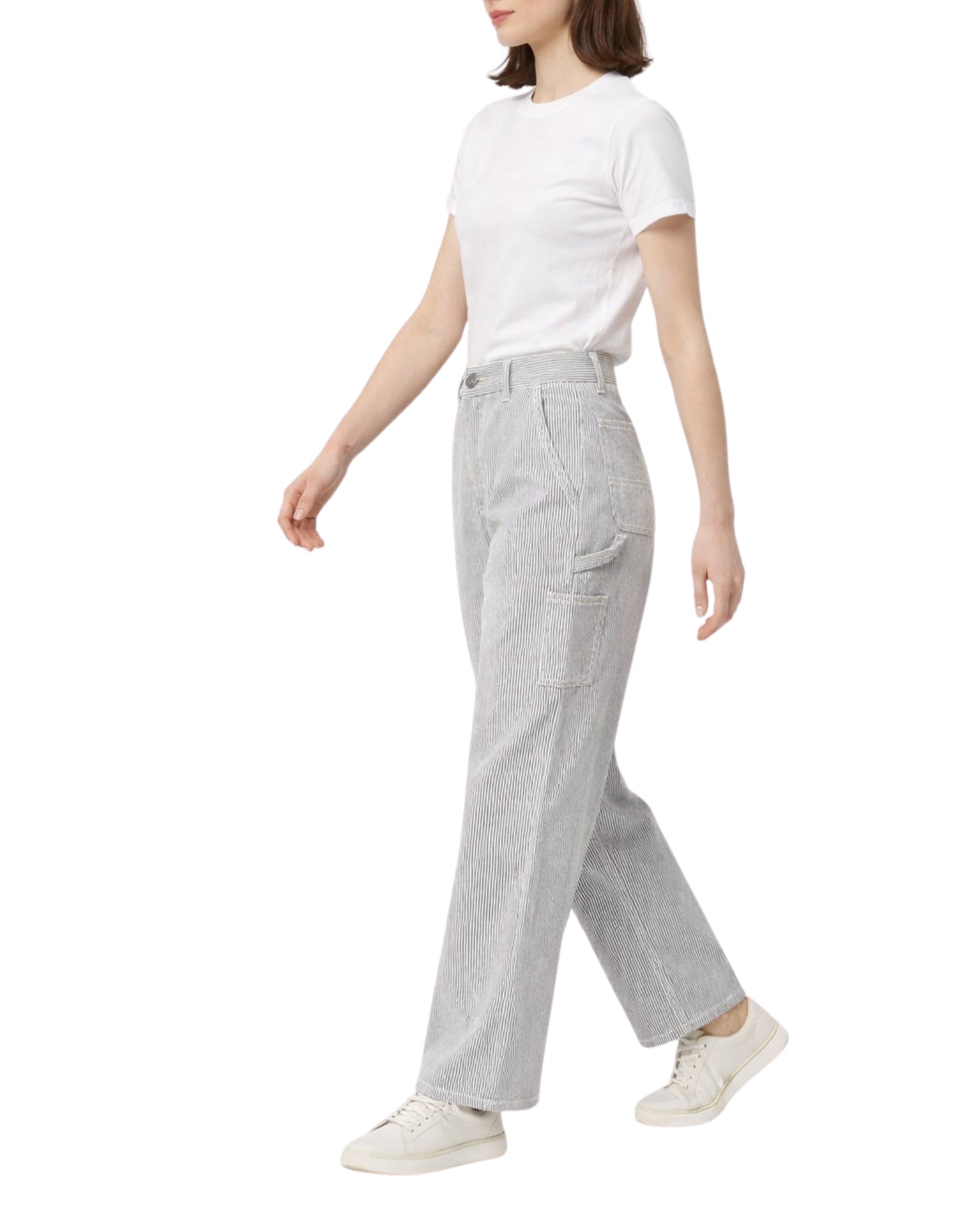 Carhartt WIP W’ Mercer Pant Mercer Stripe Graphite/Wax Stone Washed – Women’s I036517 3OK35 STRIPED