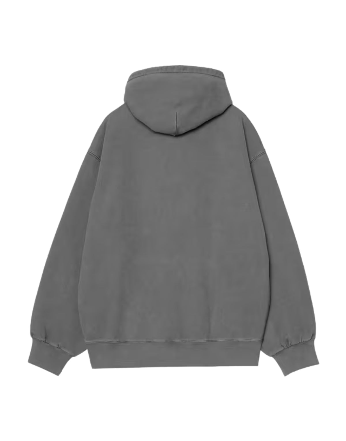 Vista Sweat mit Kapuze, schwarz, stückgefärbt