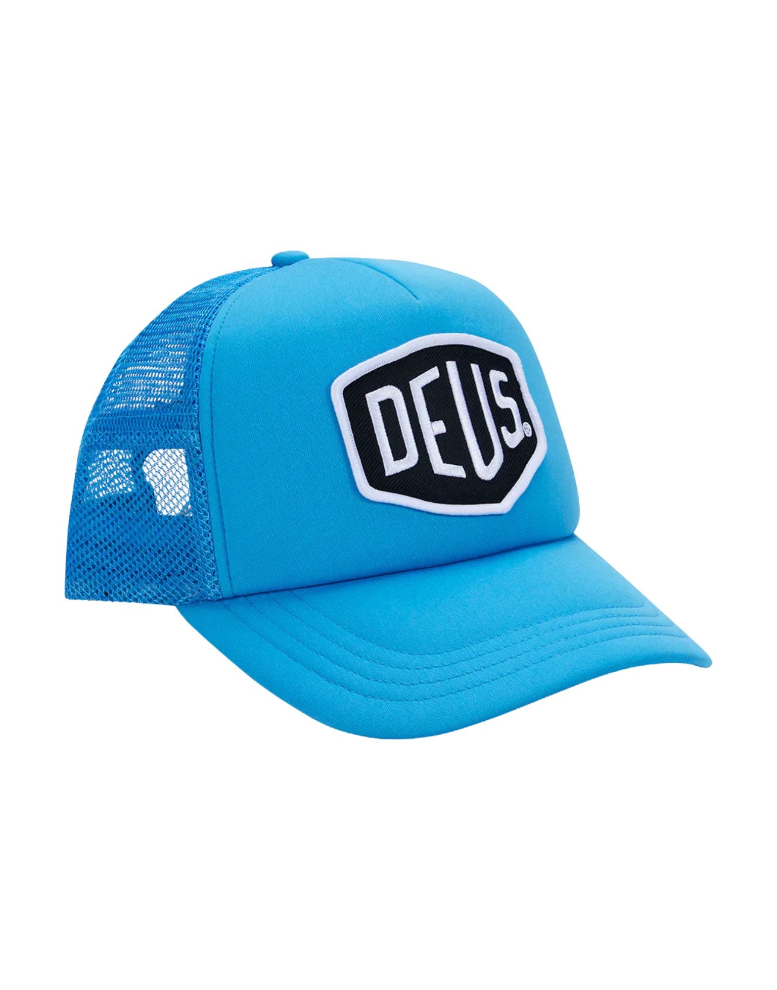 Deus Ex Machina Trucker Cap Baylands Front Embroidered Patch Mesh D261MHA190059 BONNIE BLUE