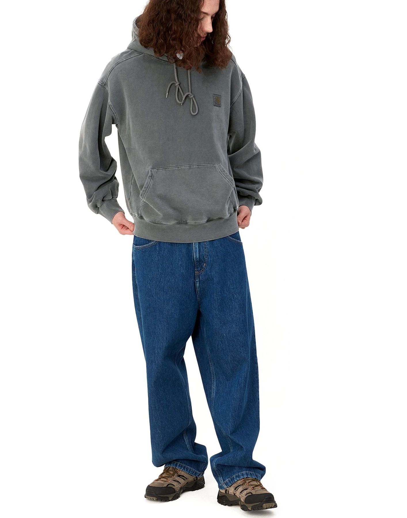 까마귀 맨 i029523 87GD 후드 비스타 흑연 CARHARTT WIP