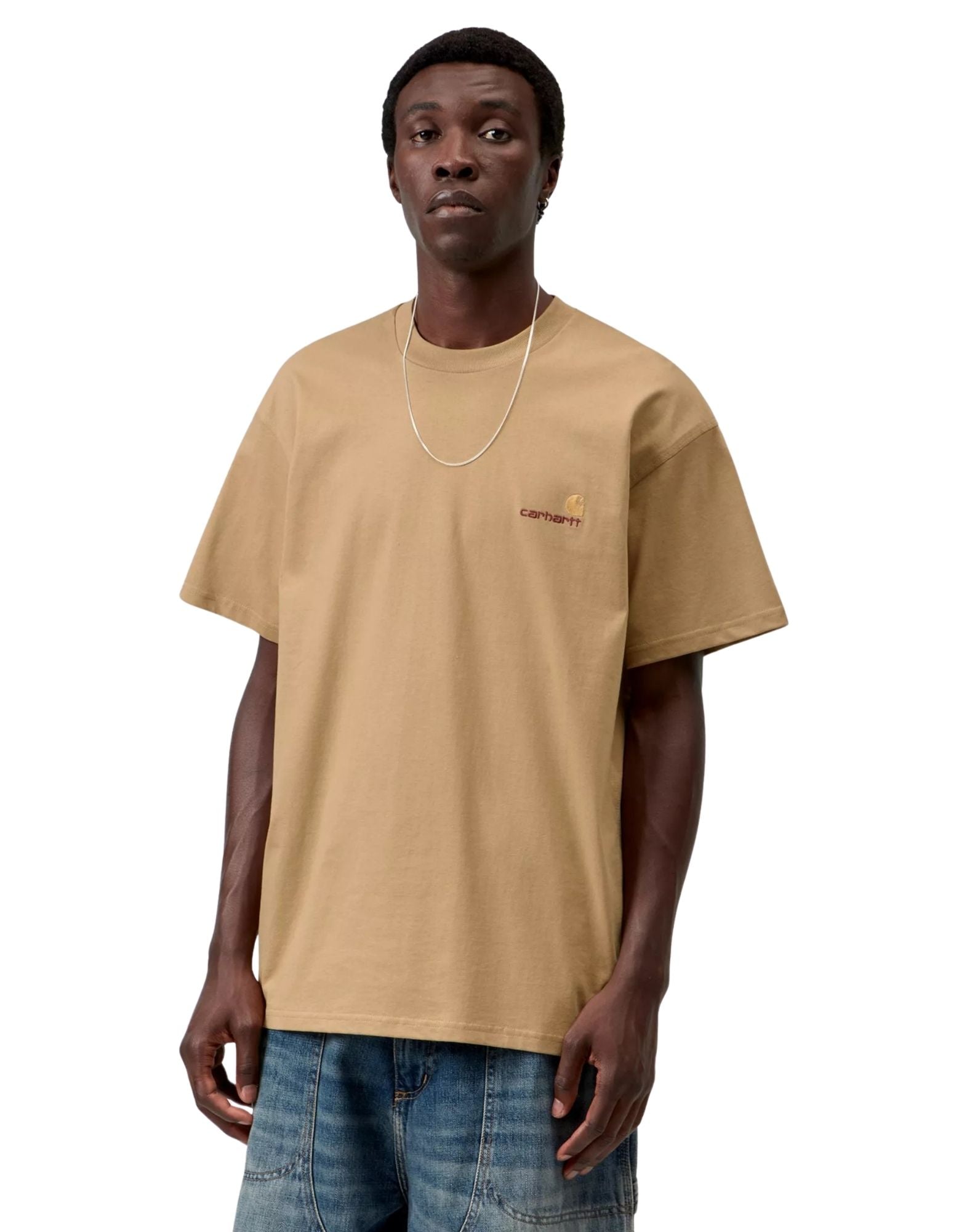 S/S American Script T-Shirt WIP Dusty H