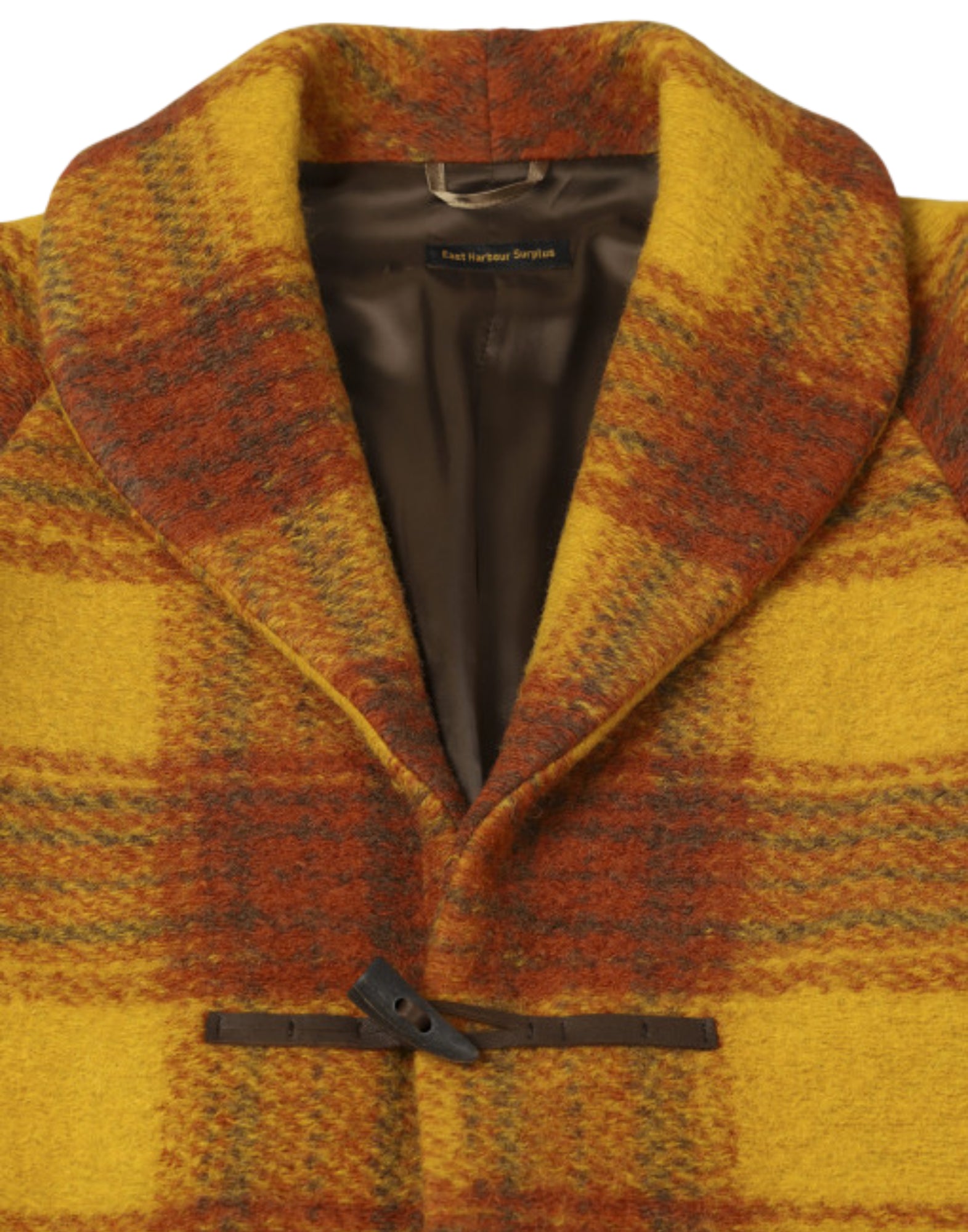 East Harbor Surplus Bourne 832 Jacke mit Schalkragen, karierte Wollmischung, Herren BOURNE 832, EINE FARBE