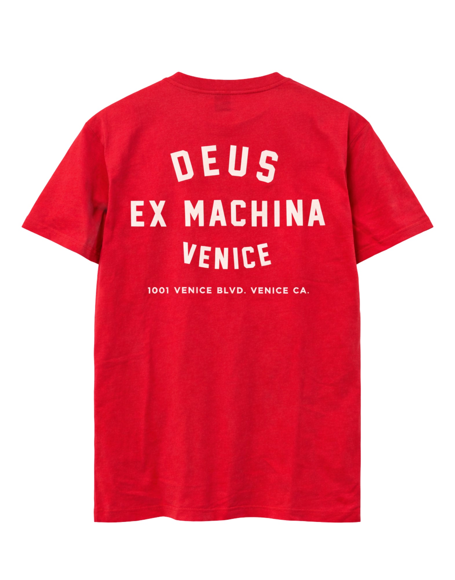 Deus Ex Machina Venice Skull Cotton T-Shirt Red Men’s D261MTS128020090