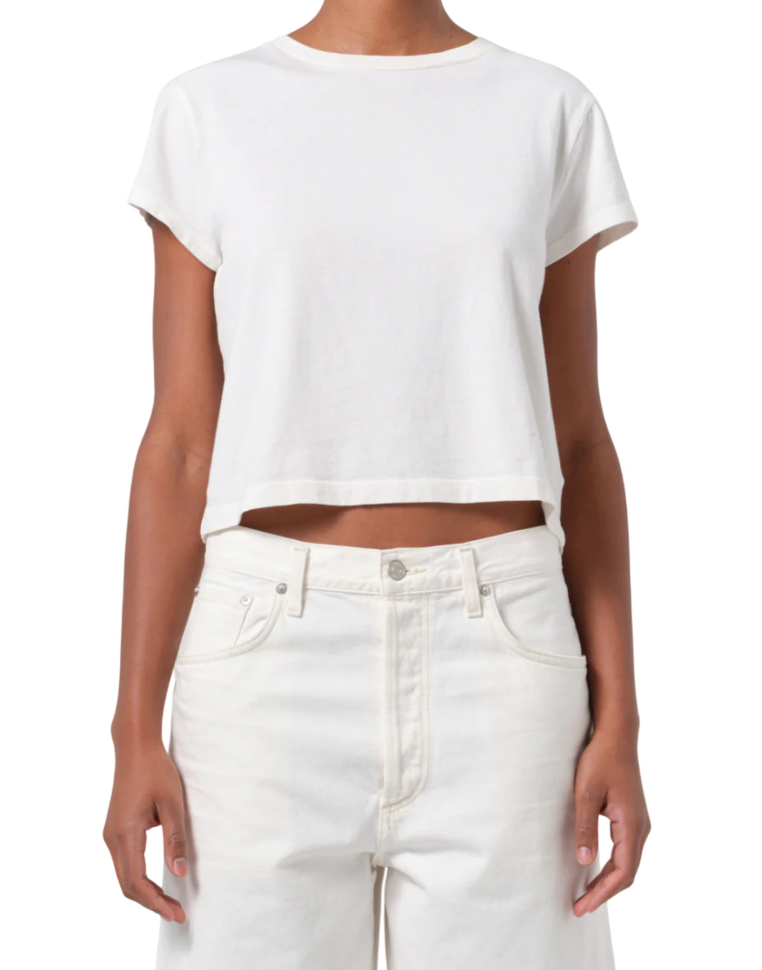 티셔츠 여자 A7180 1507 Adine White Agolde