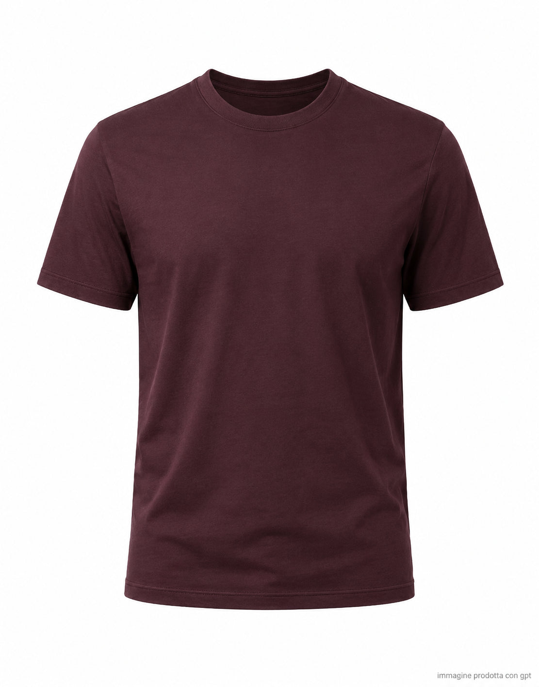 S/S crew neck Dark plum