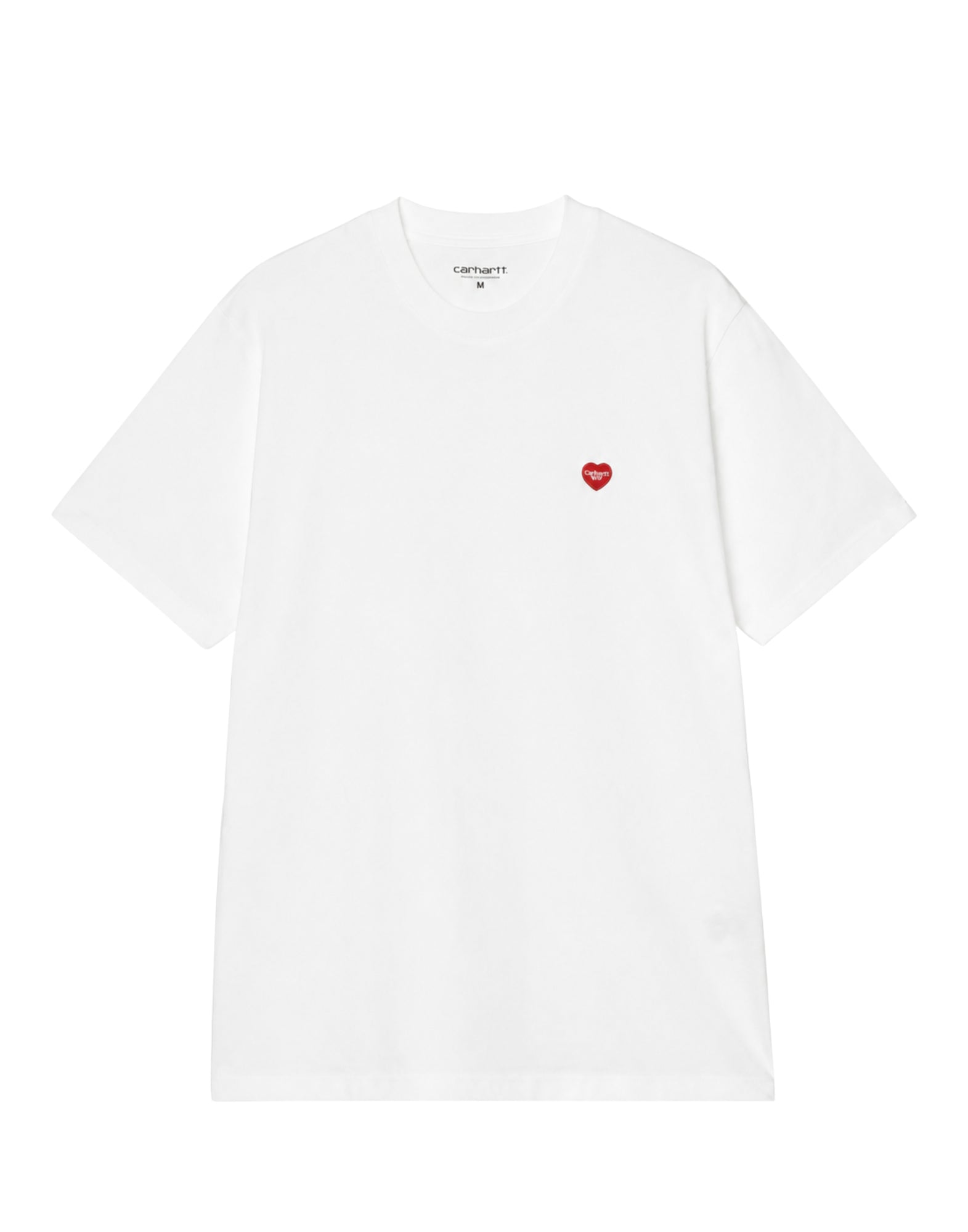 S/S Small Heart T-Shirt White/Red