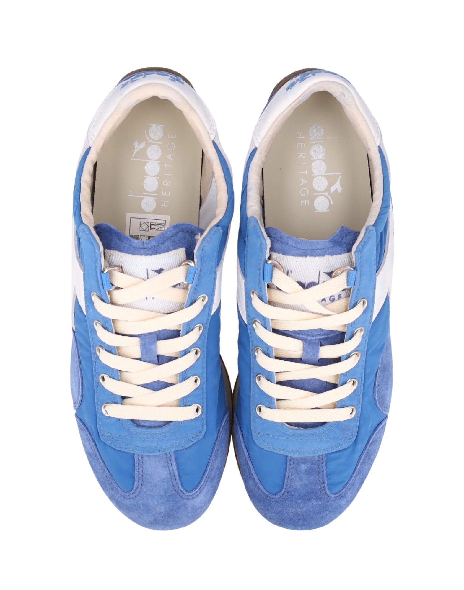 Diadora Equipe Vela SW Nylon & Suede Sneakers – Blue Reflex 201 182806