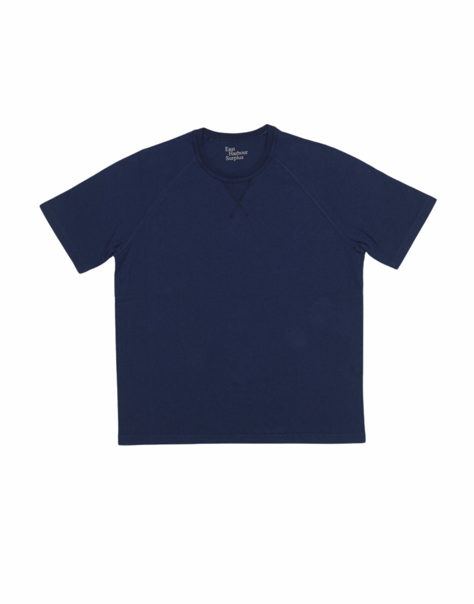 T-shirt raglan East Harbour Surplus Portland 099 in jersey di cotone blu per uomo PORTLAND 99 BLU