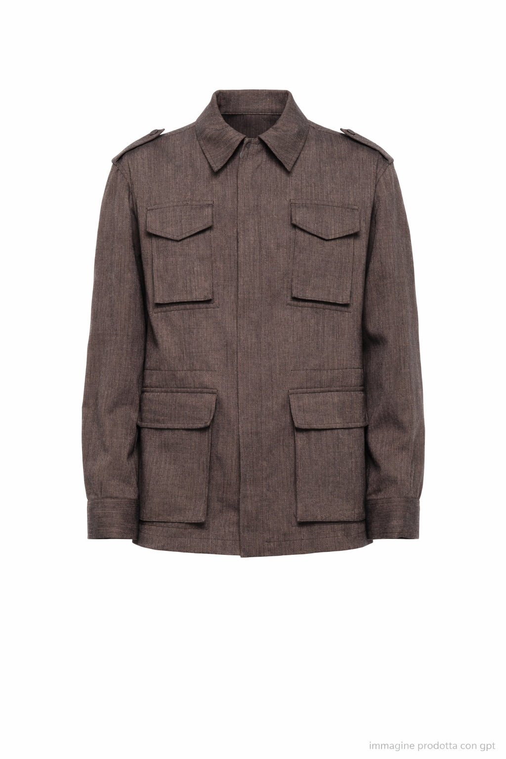 Hevò Men’s Jacket Rignano S Brown Regular Fit Made in Italy 115 RIGNANO S L748 1015