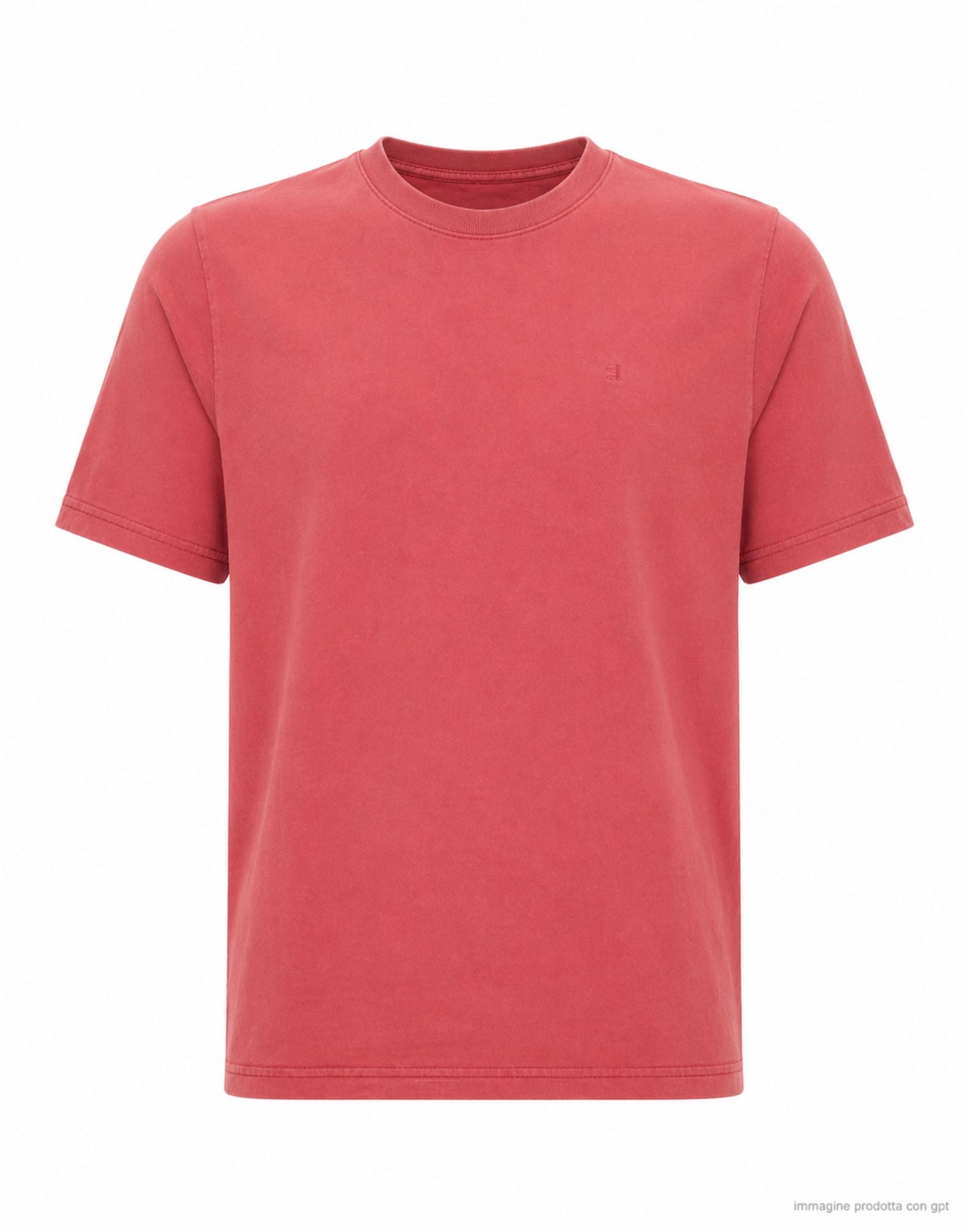 Nordic Denim The One Men’s Cotton Crew Neck T-Shirt, Faded Red, Regular Fit, Short Sleeve 20-85-918 FADED RED