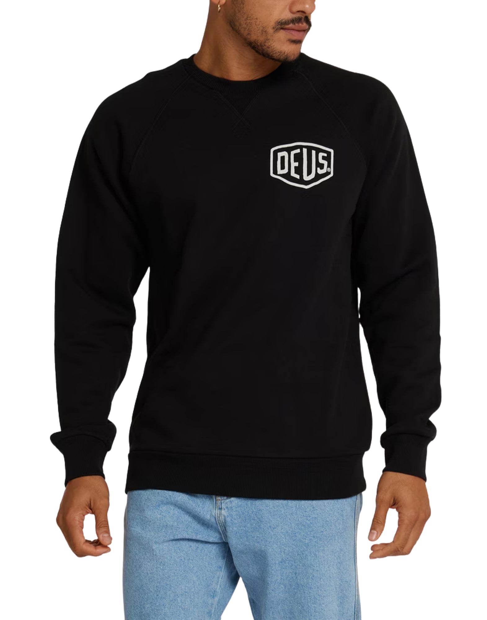 48259D BLACK SWEATER VENICE ADDRESS - FELPA - DEUS