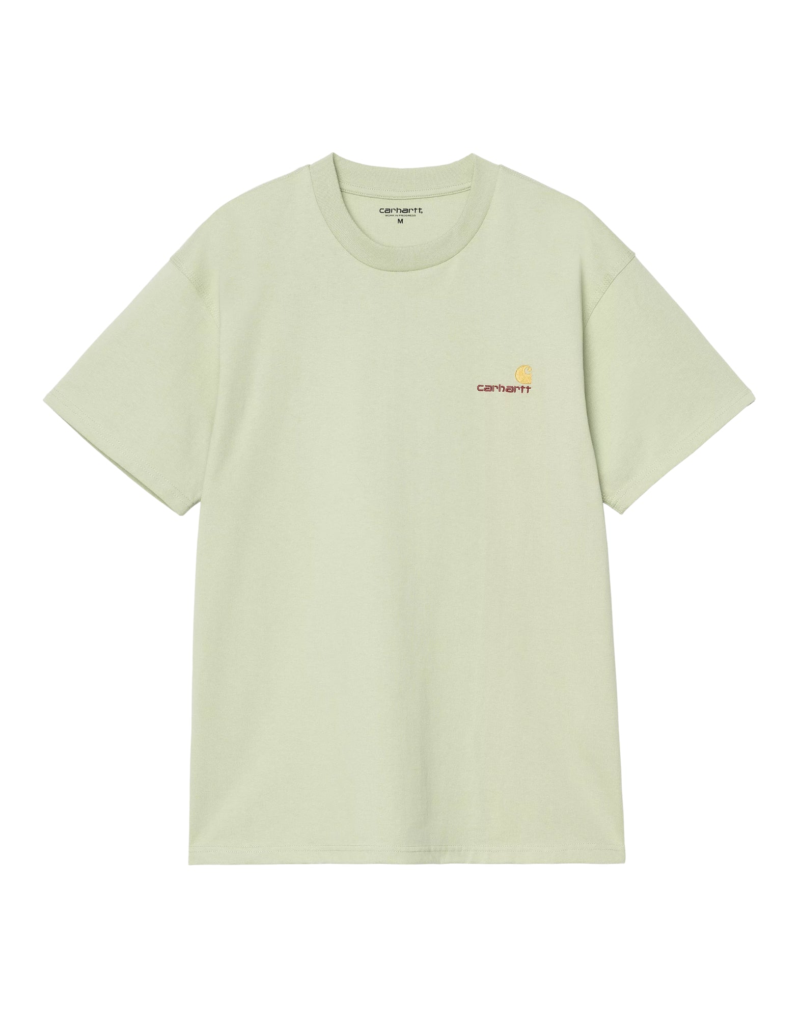 T-shirt man I029956 UVXX AMERICAN SCRIPT PALE OLIVE CARHARTT WIP