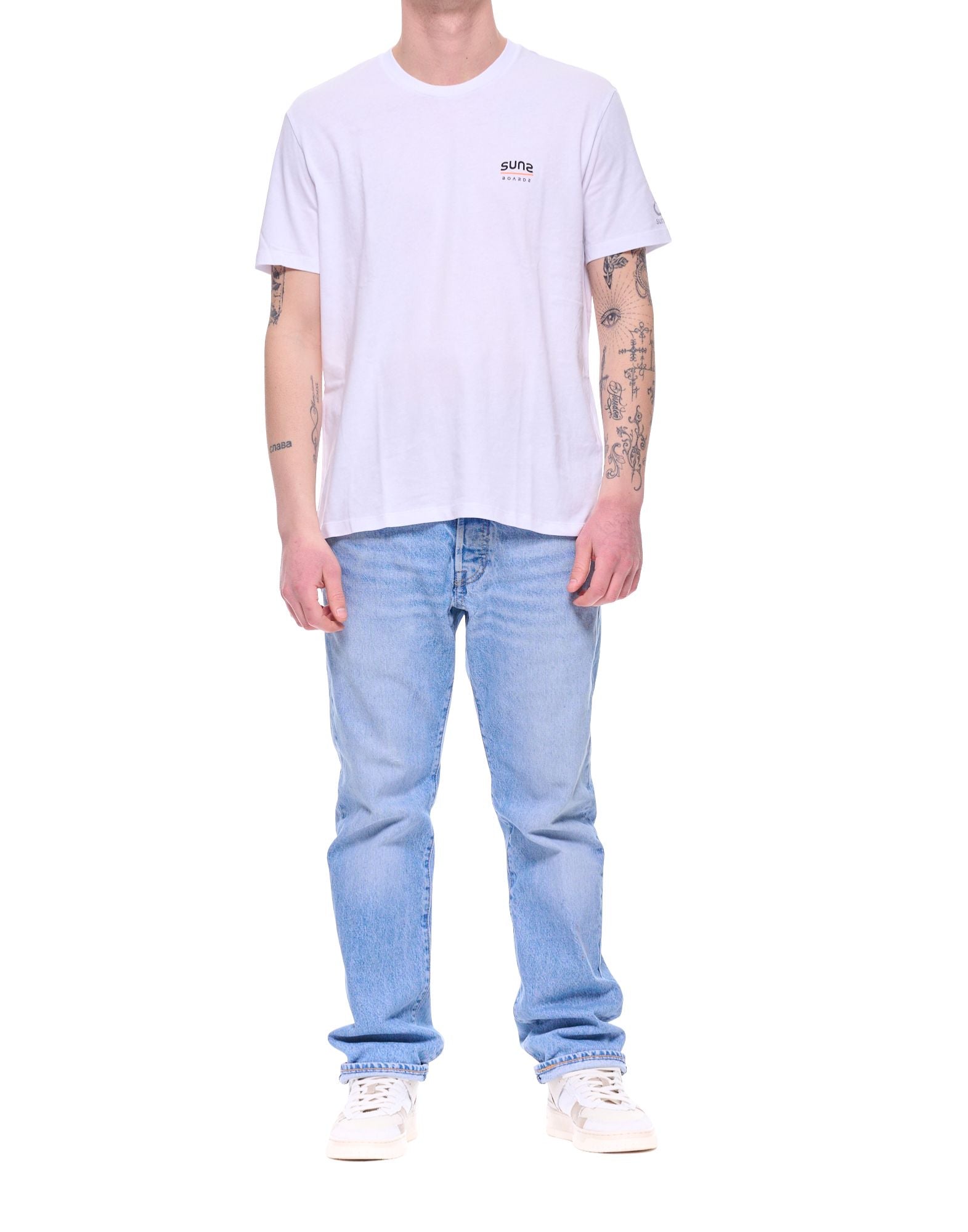 SUNS Boards Paolo Claim Cotton T-Shirt White Men’s TSS61028U V1 WHITE