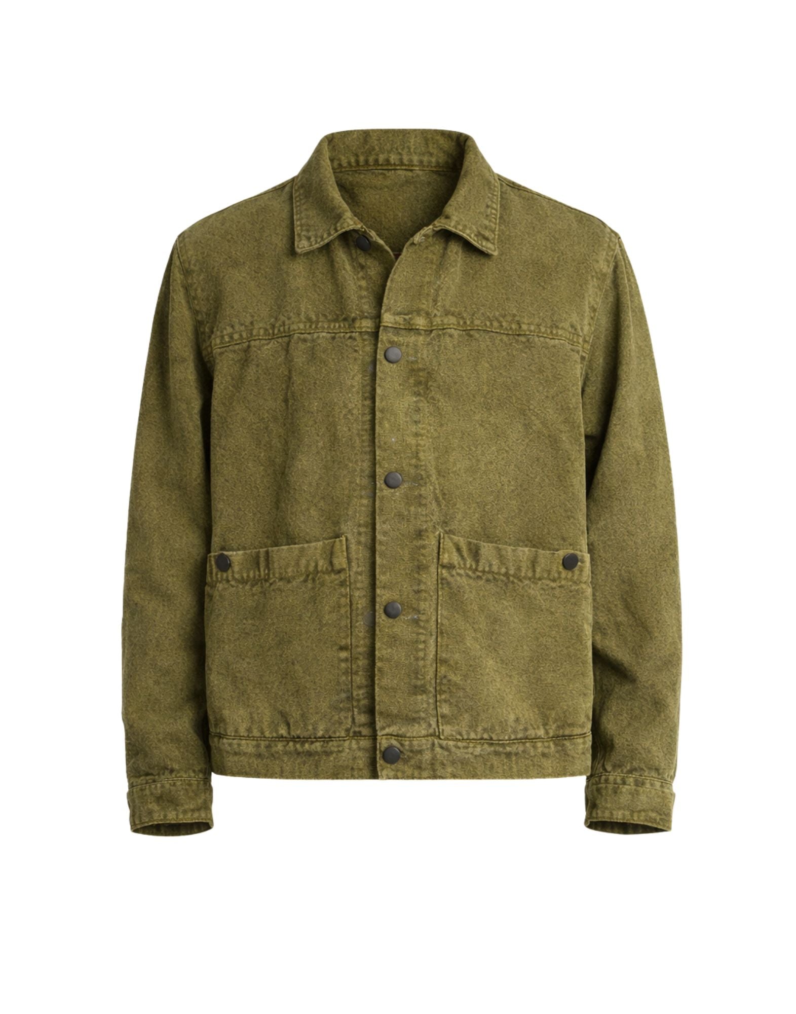 Origin of line Men’s Hemp Overshirt PharoaGreen Relaxed Fit PHAROAH OVERSHIRT GREEN