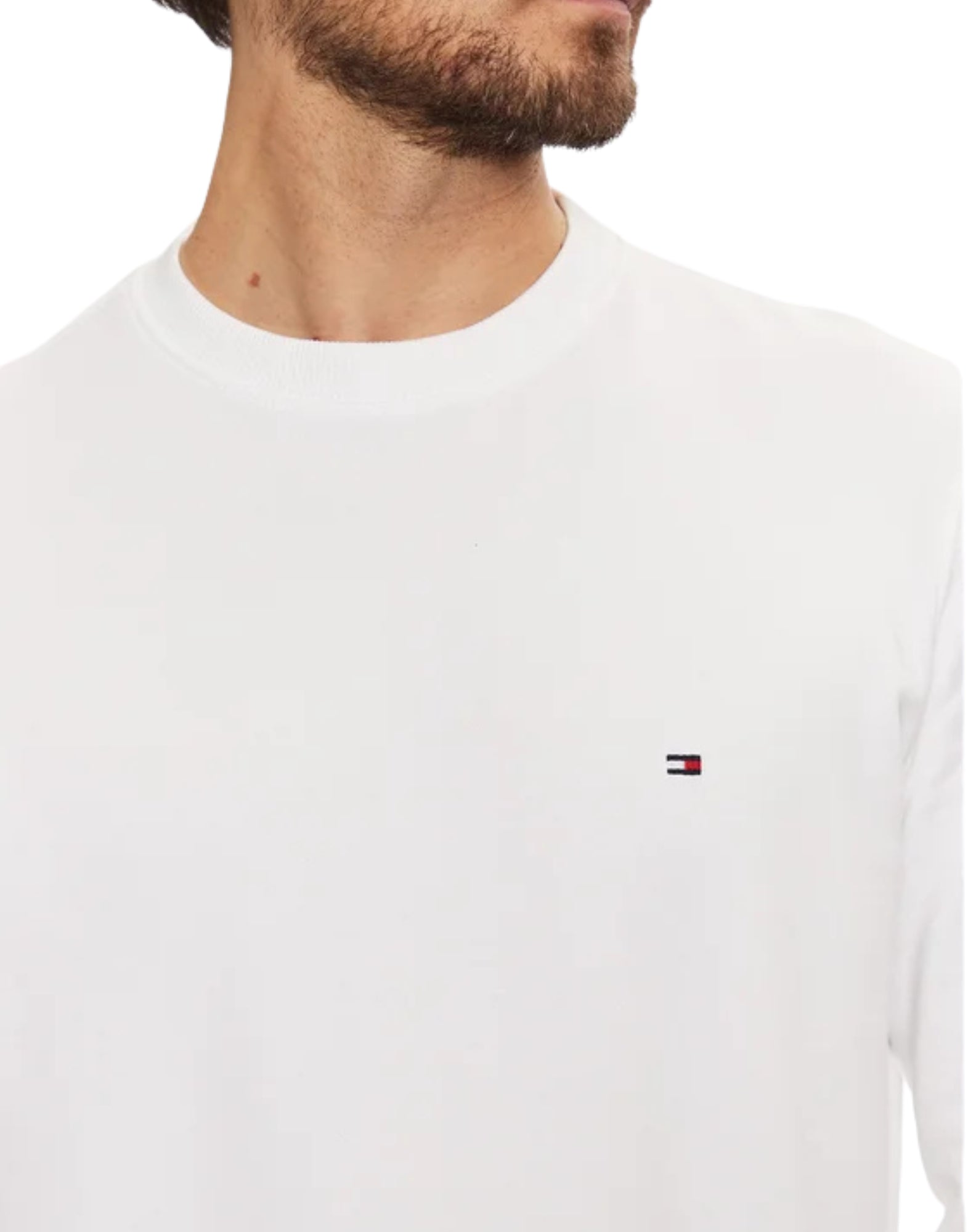 Tommy Hilfiger Essential Terry Crewneck Men’s Sweatshirt White MW0MW37237 YBR