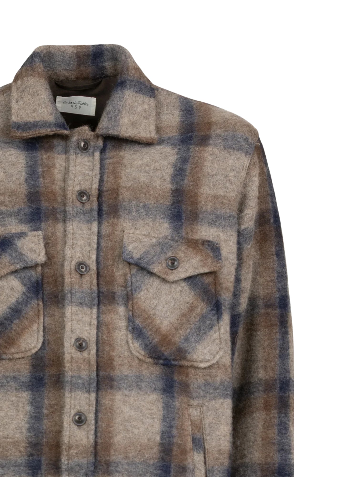 MHM QU2 WOOL SQUARED SHIRT - Camicie - Tintoria Mattei