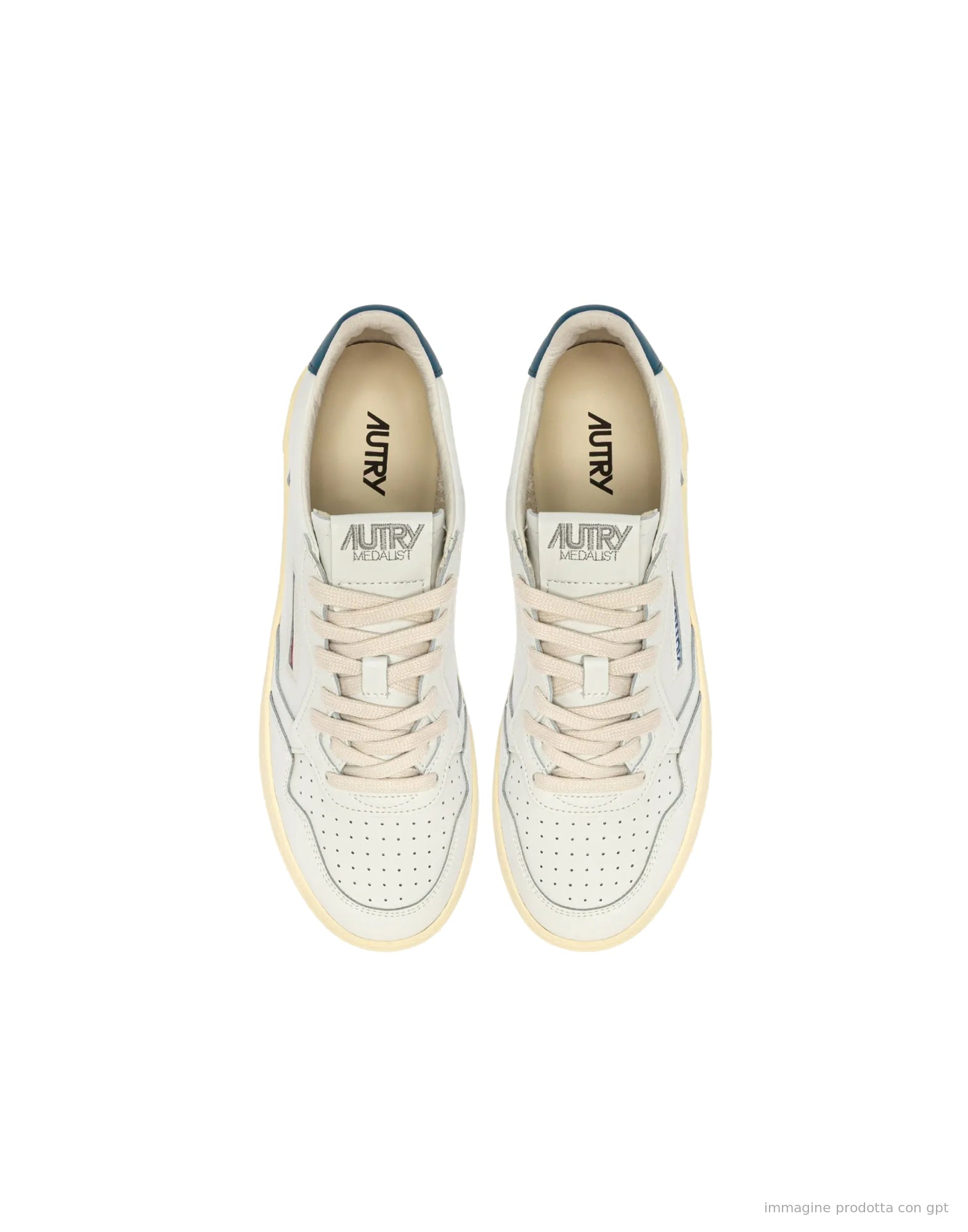 Medalist Low White/Mallard Blue