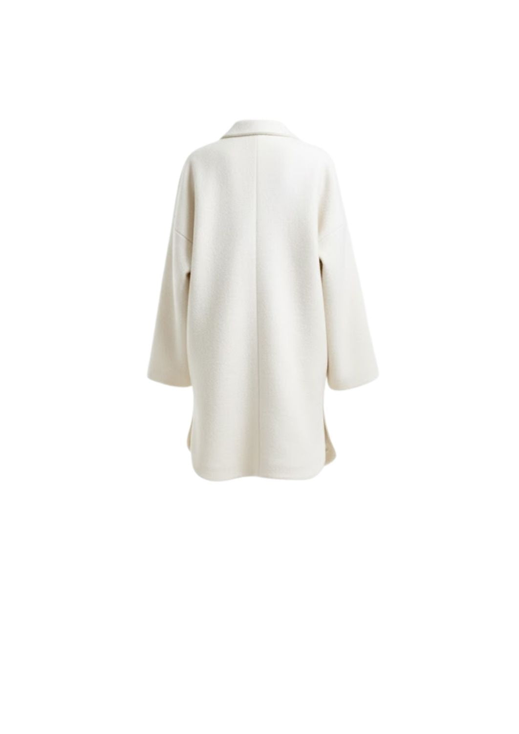 I784 3333 ABRIGO LANA BLANCO MONTELEONE - Cappotti - Hevo