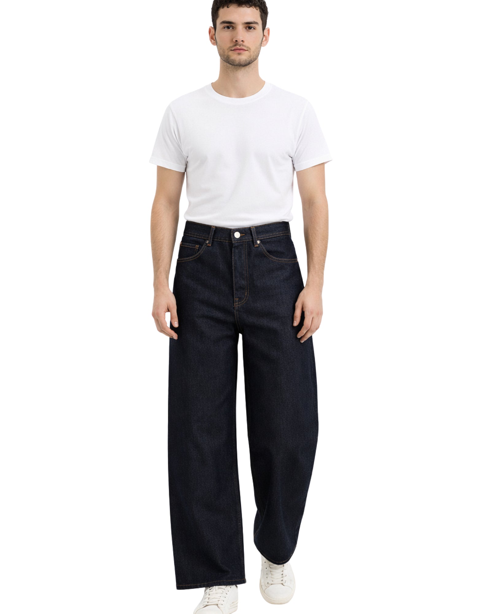 YouMustCreate Palazzo Cotton Jeans Indigo Unisex P4AAR 40 JEAN INDIGO
