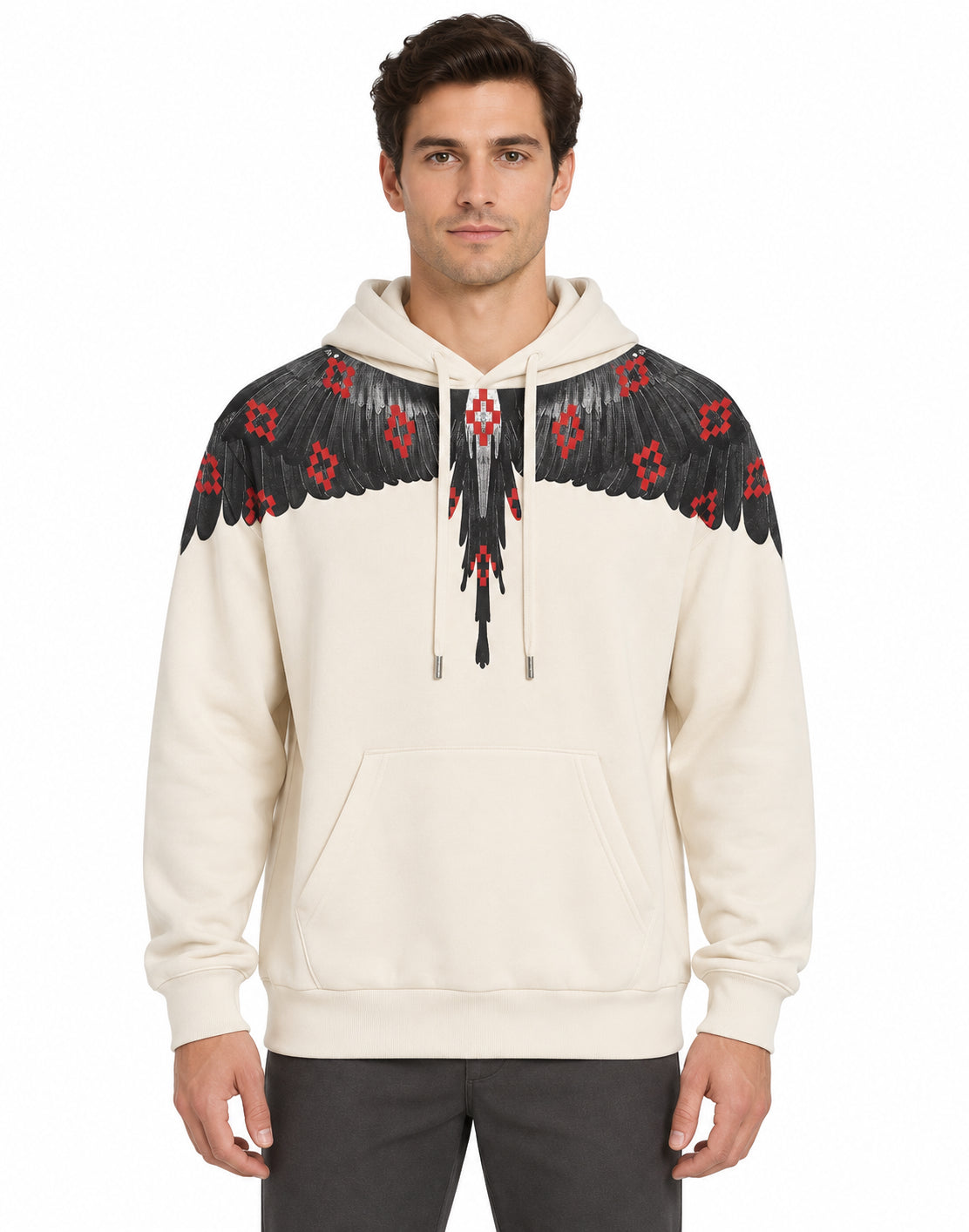 Hoodie Man Coconut - Logo bird