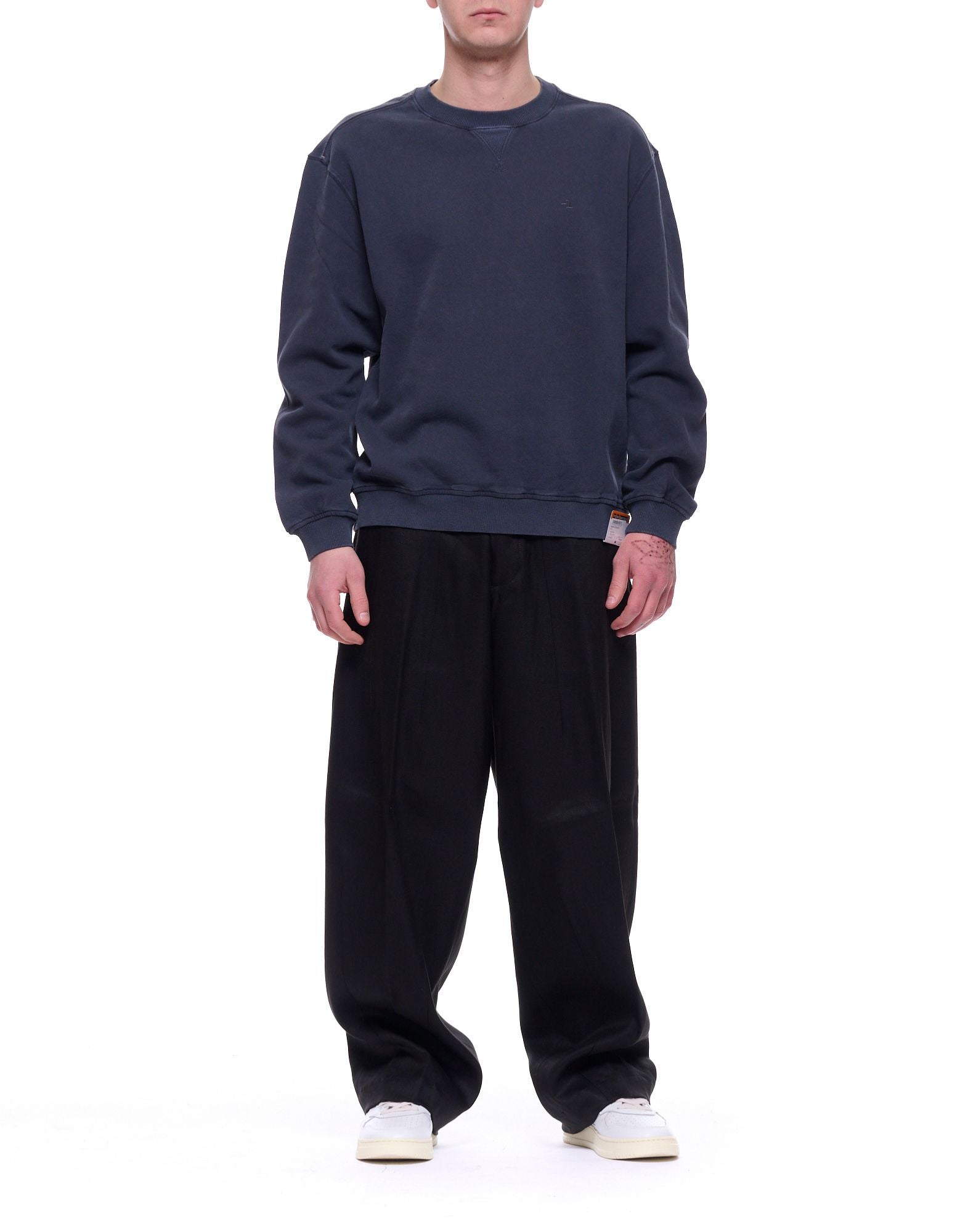 Nordic Denim The One Sweat Men’s Cotton Crewneck Sweatshirt Jet Black, Regular Fit, Long Sleeve 25-25-701 JET BLACK