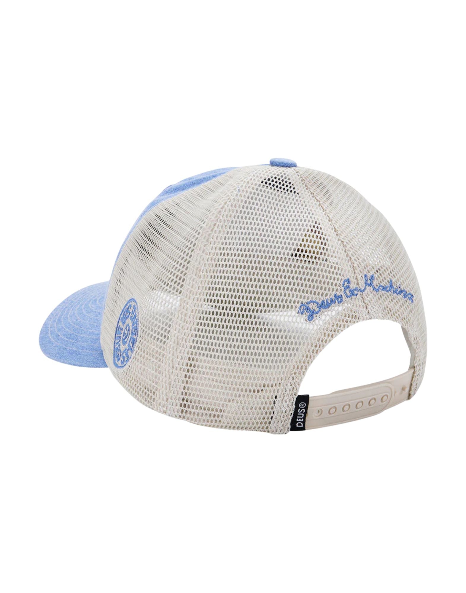 Deus Ex Machina Los Angeles Address Trucker Cap Bonnie Blue Unisex D261MHA576059 LOS.A BONNIE BLUE