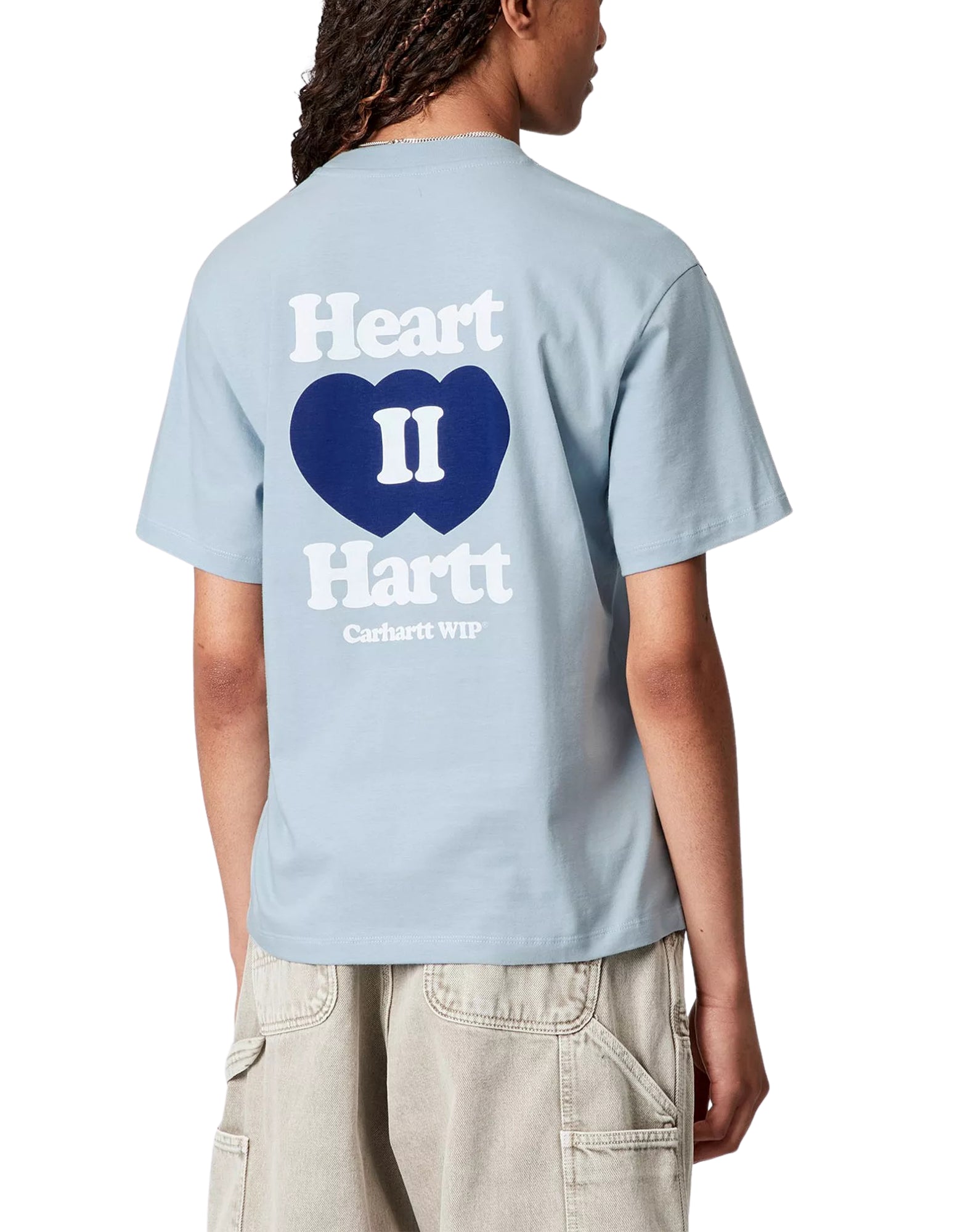 T-shirt woman I035259 0N1 HEART II HARTT BLUE FOG CARHARTT WIP
