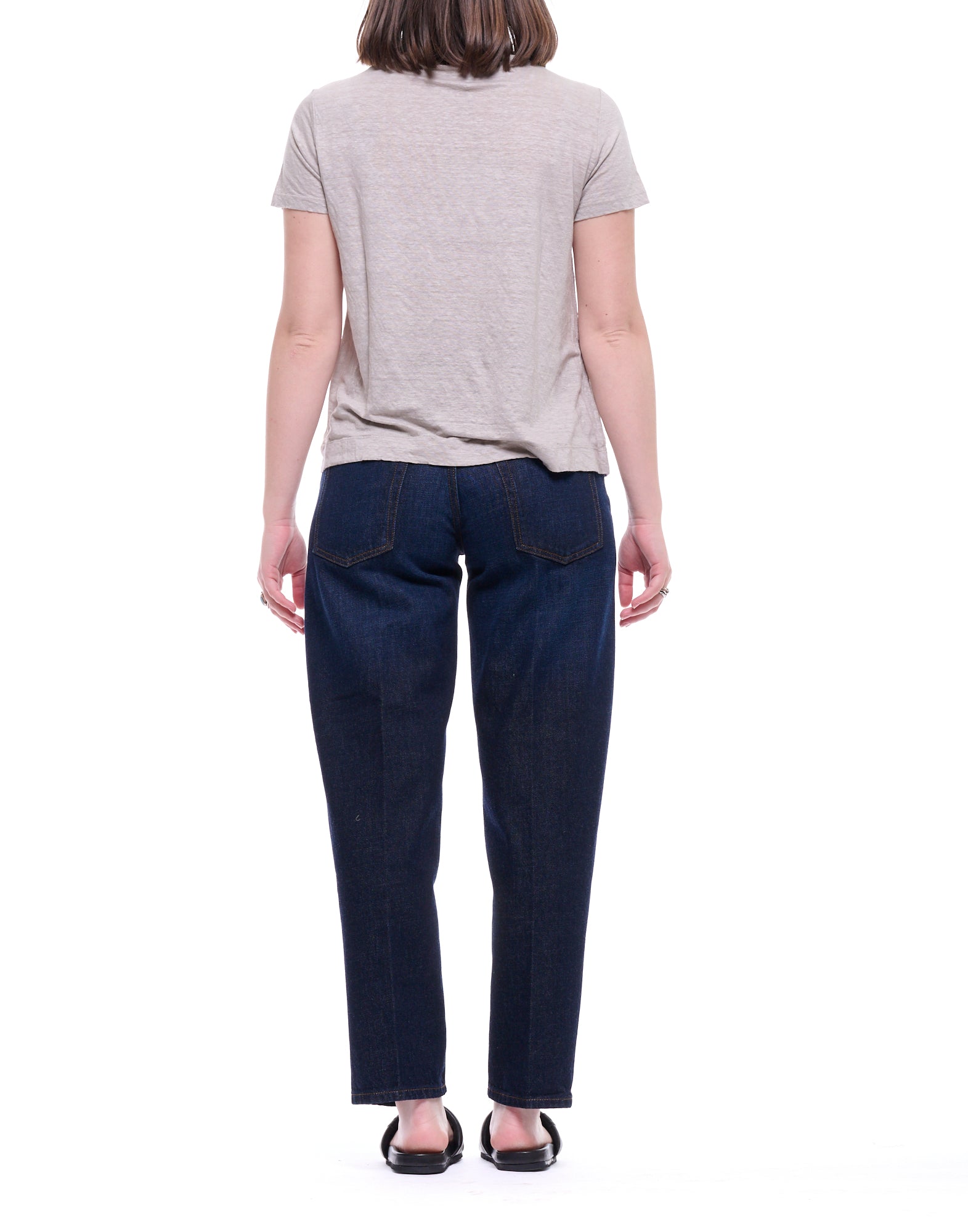 Transit Camiseta Mujer Mezcla Lino Gris Perla CFDTRCK206 11 GRIS PERLA