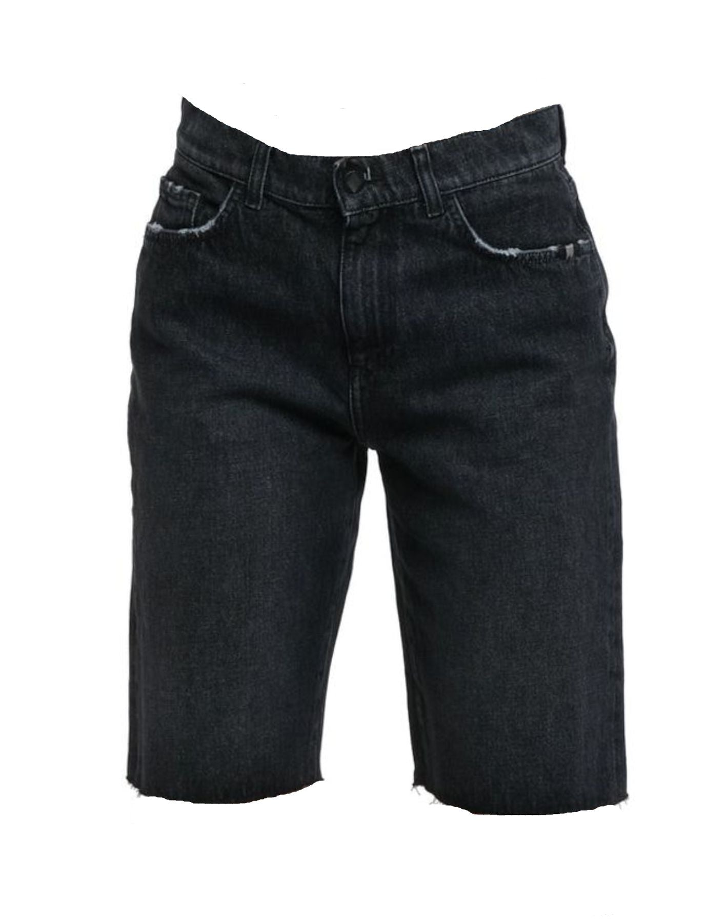 Pantalones cortos mujer amish lavado de piedra negra amish
