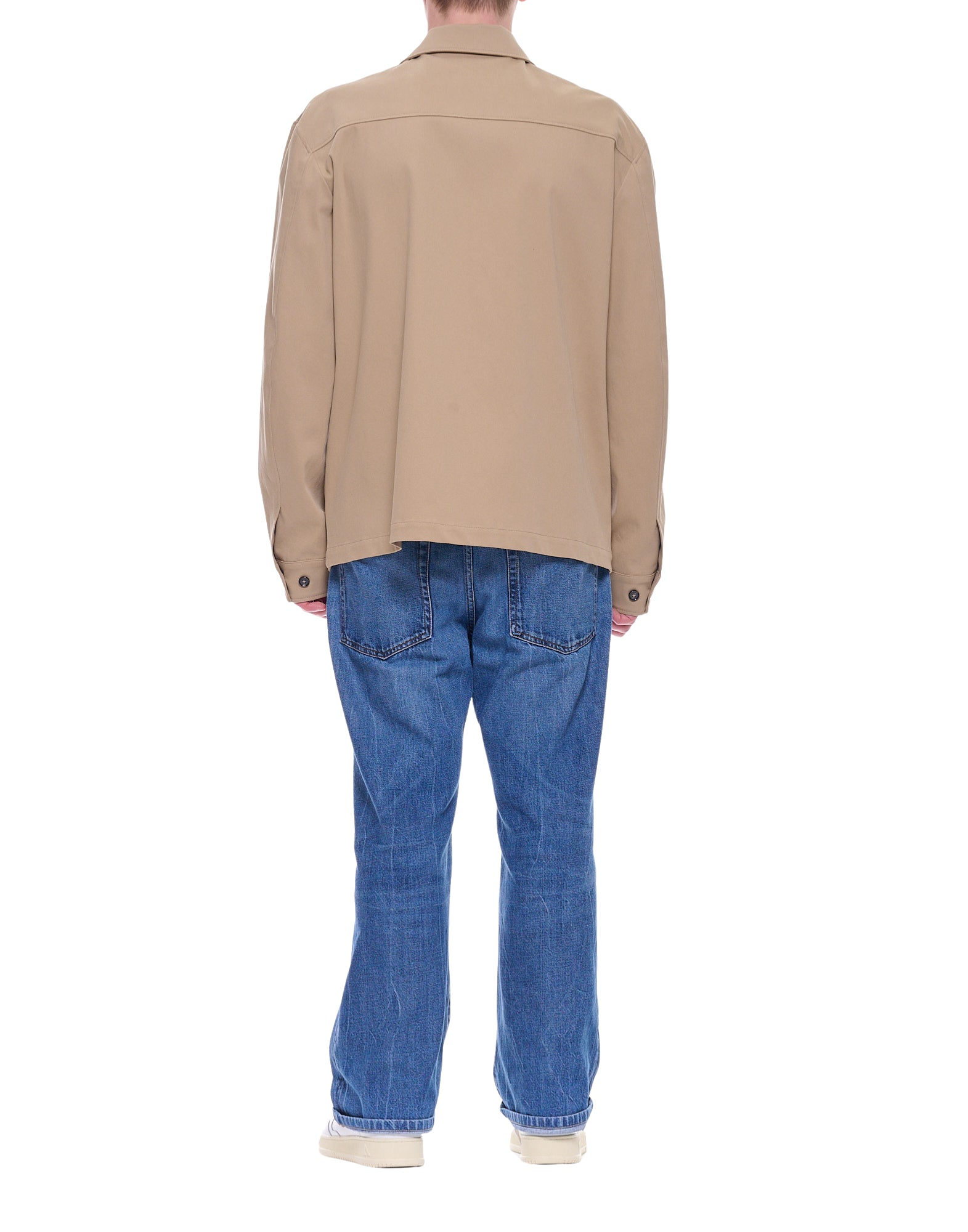 Cellar Door Men’s Beige Cotton Teo Jacket with Zip Made in Italy JC090 05 BEIGE TEO JACKET