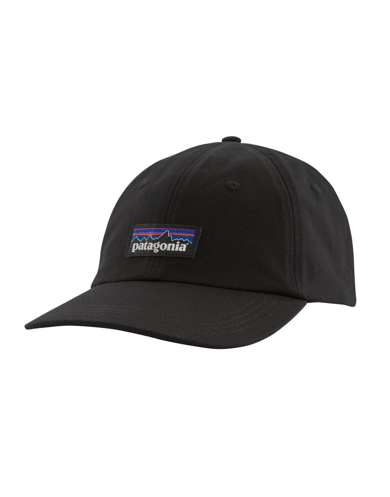 Patagonia P-6 Label Trad Cap Organic Cotton Black Unisex 38296 BLK